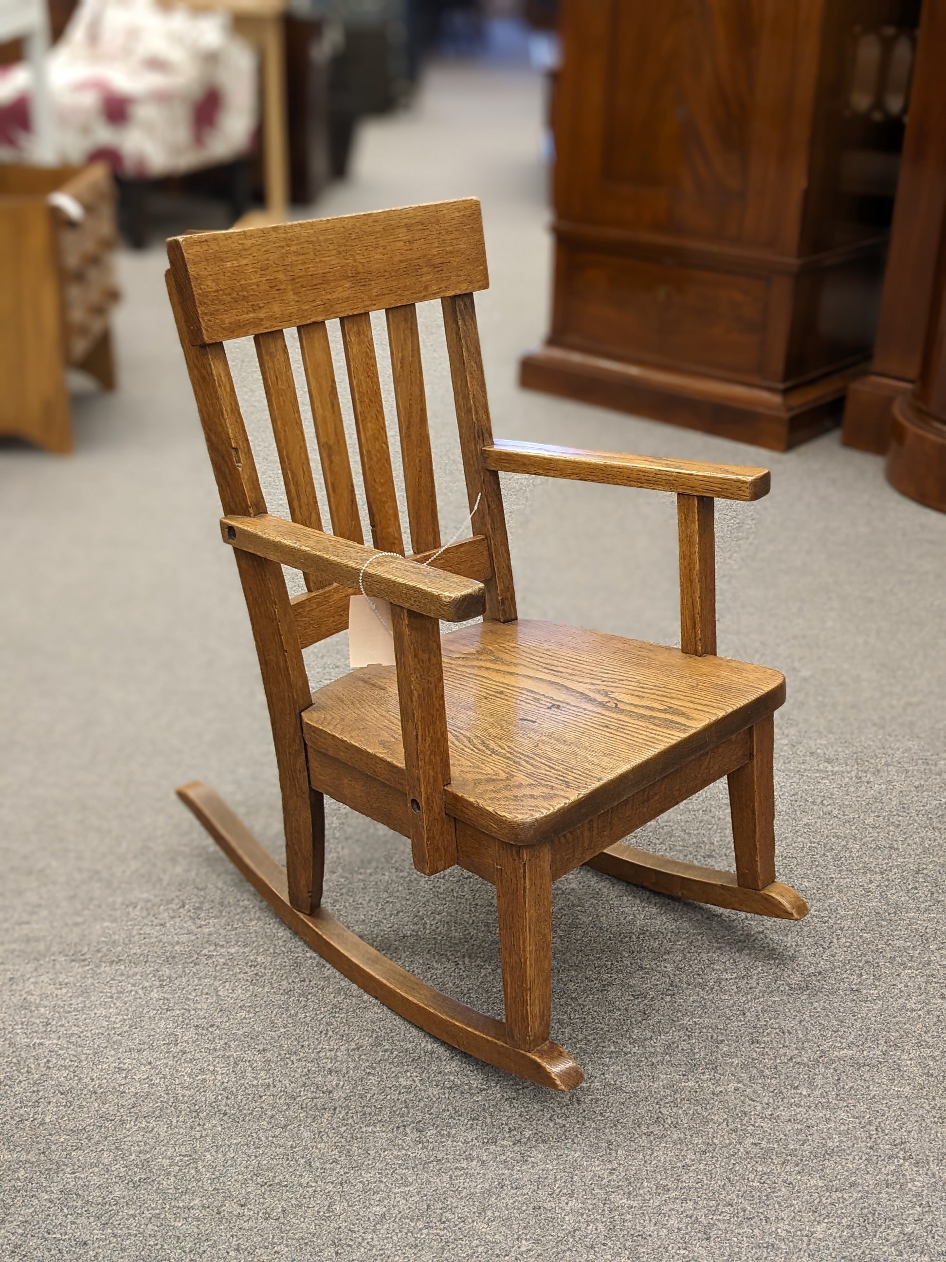 Antique Mission Child's Rocking Chair