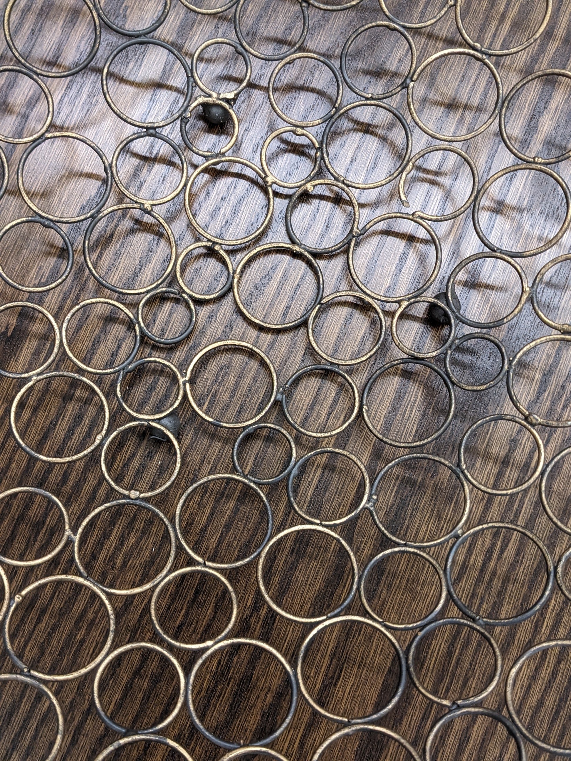 Metal Circles Centerpiece