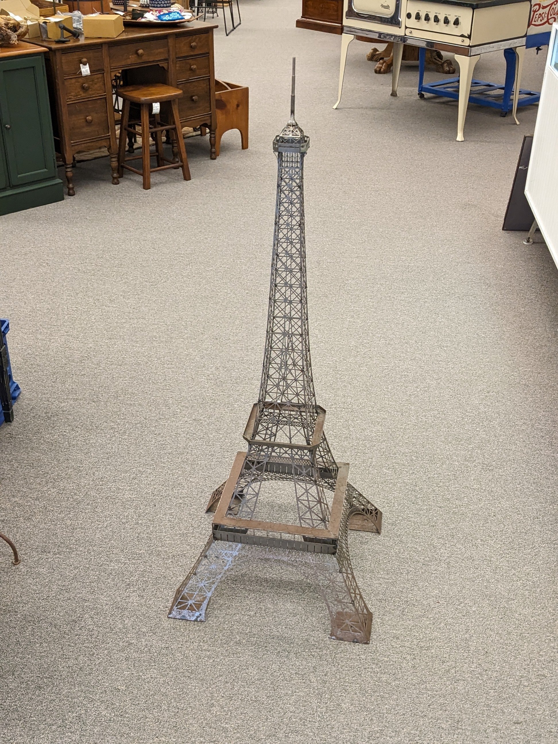 4-Foot Eiffel Tower Metal Sculpture