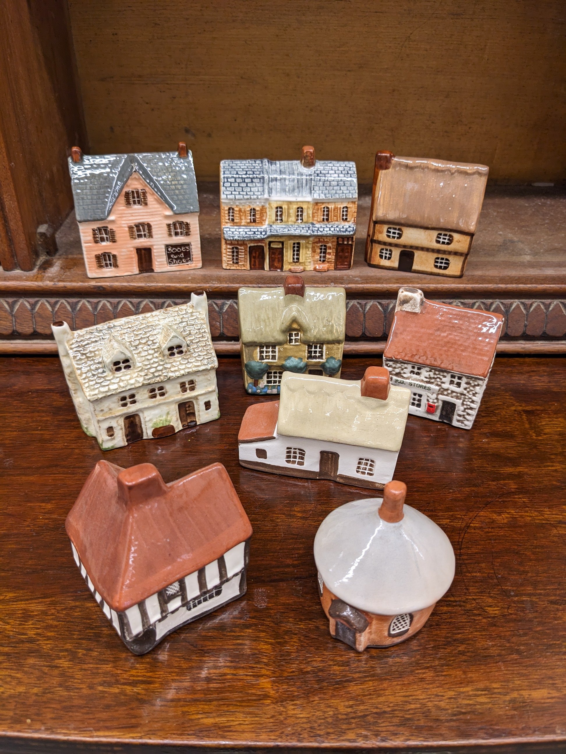 Collection of Suffolk, England Pottery Houses
