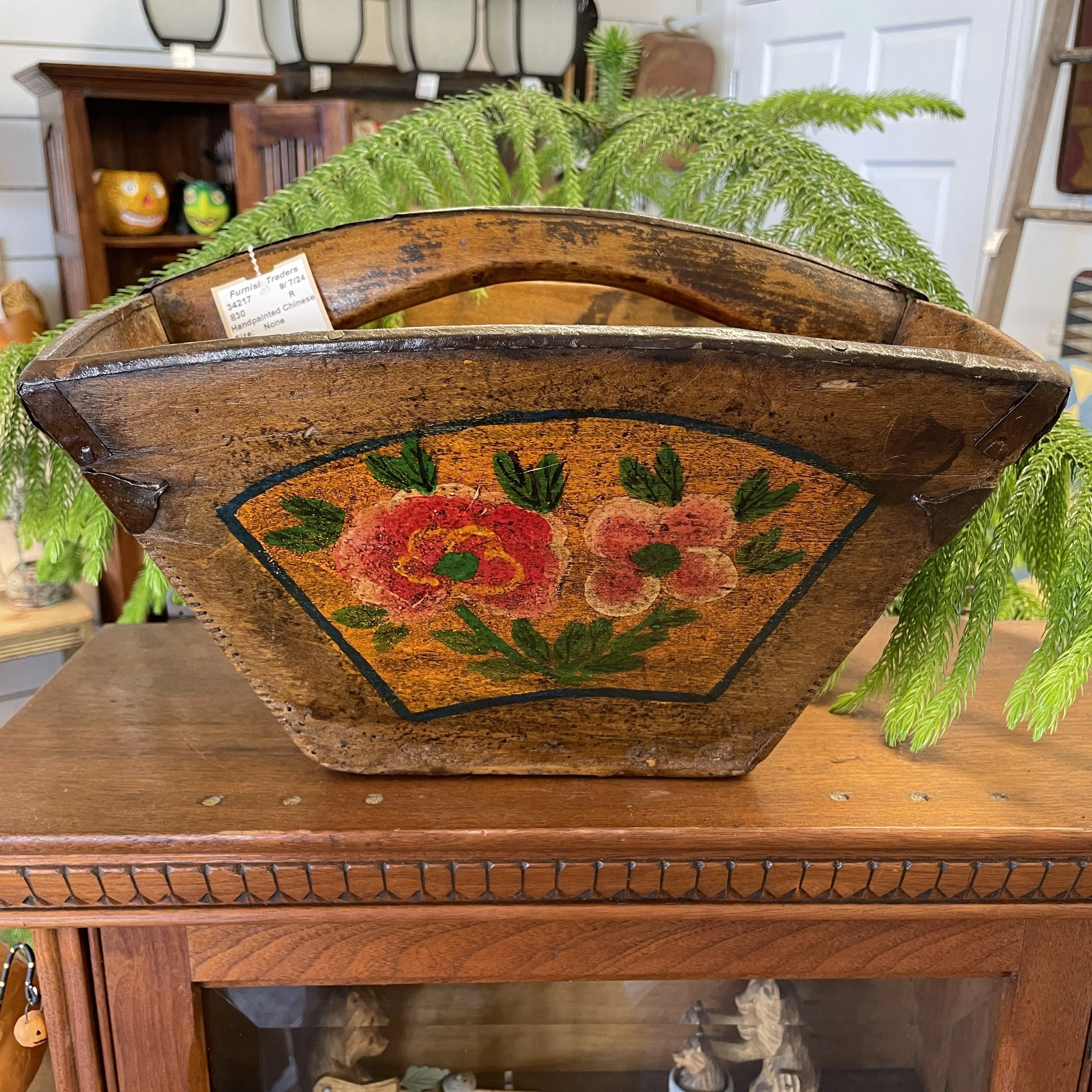 *Handpainted Chinese Rice Bucket