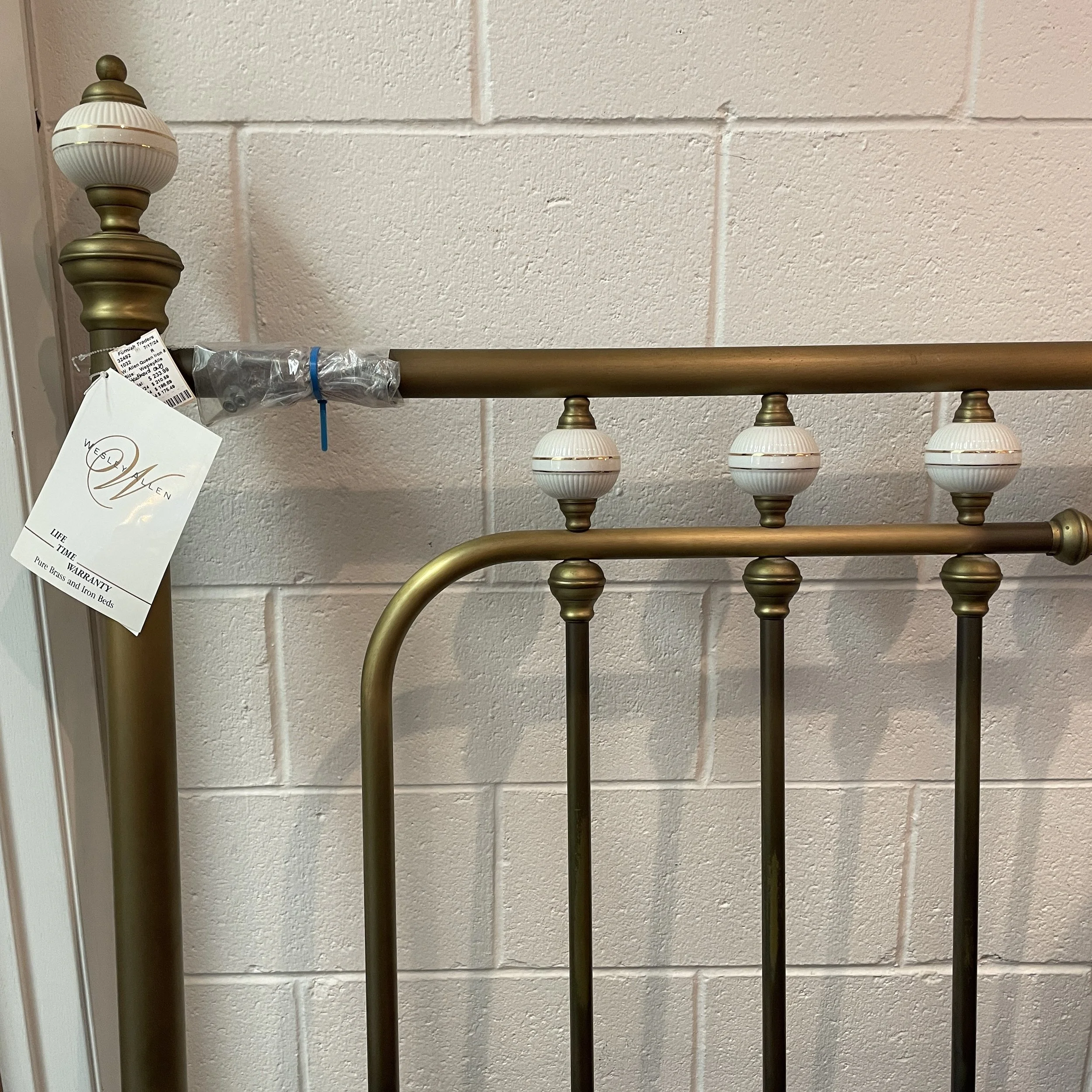 *Queen Iron &amp; Brass Headboard