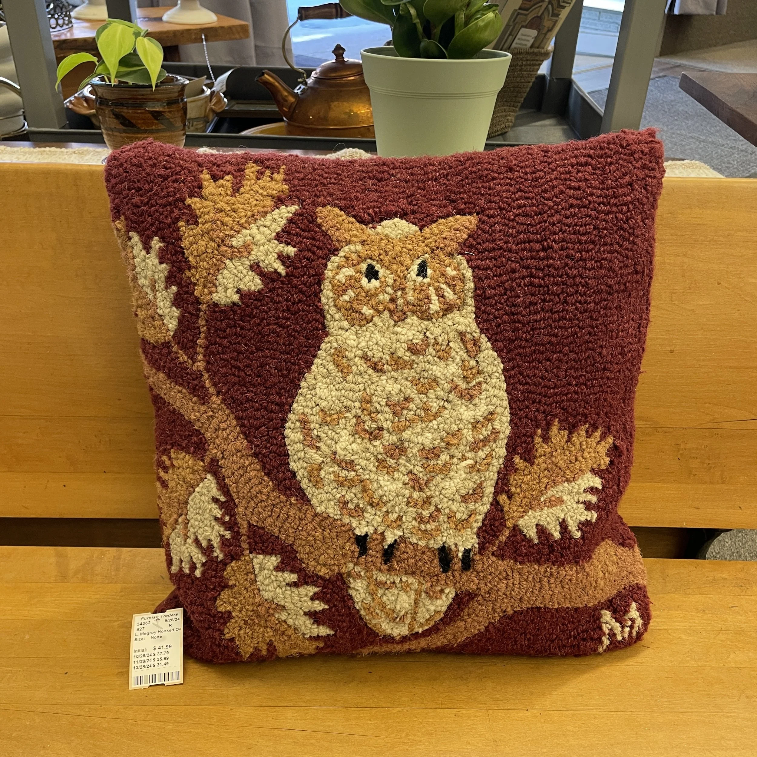 Laura Megroz Hooked Owl Pillow
