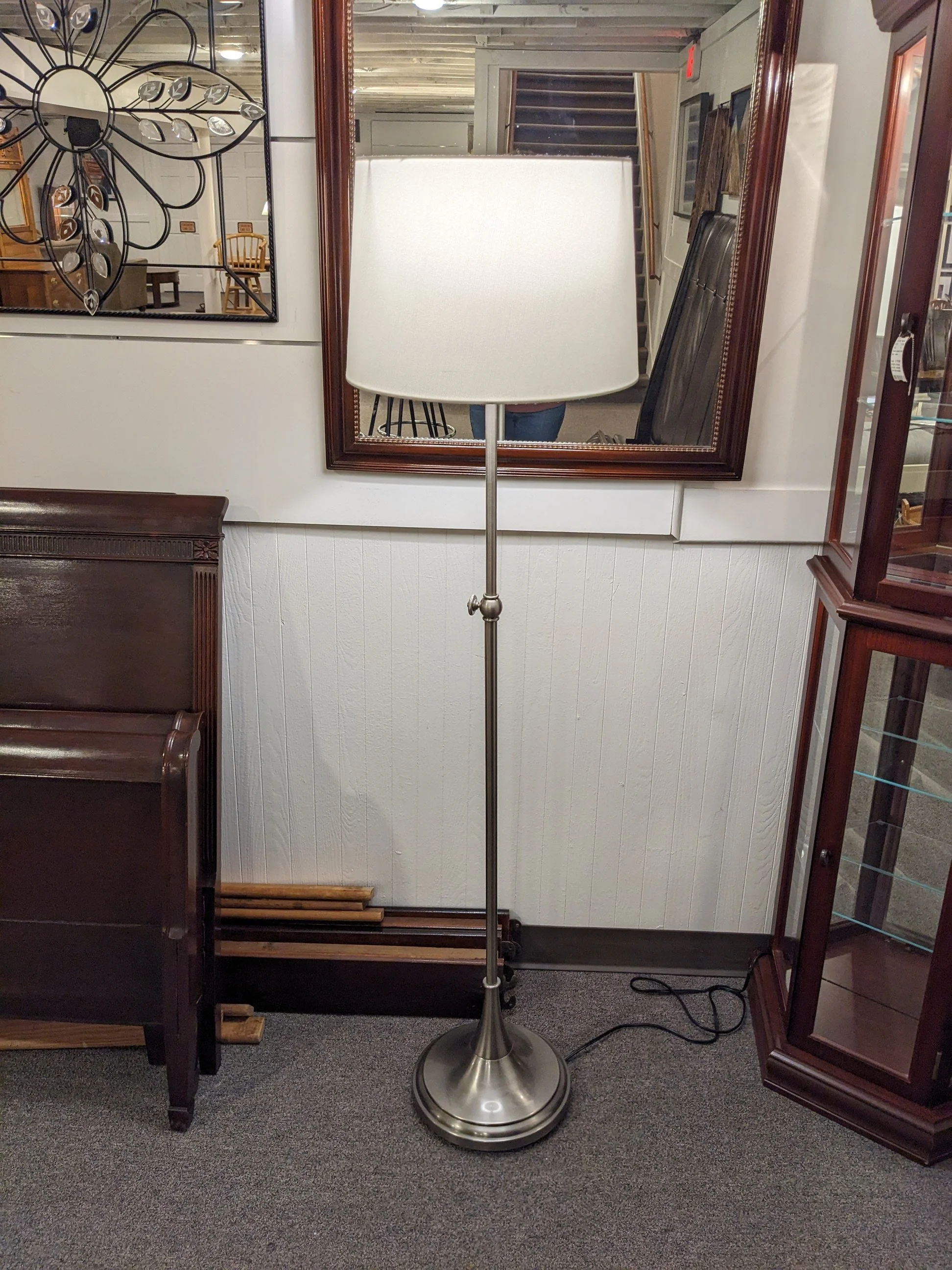 Brushed Nickel Adjustable Floor Lamp