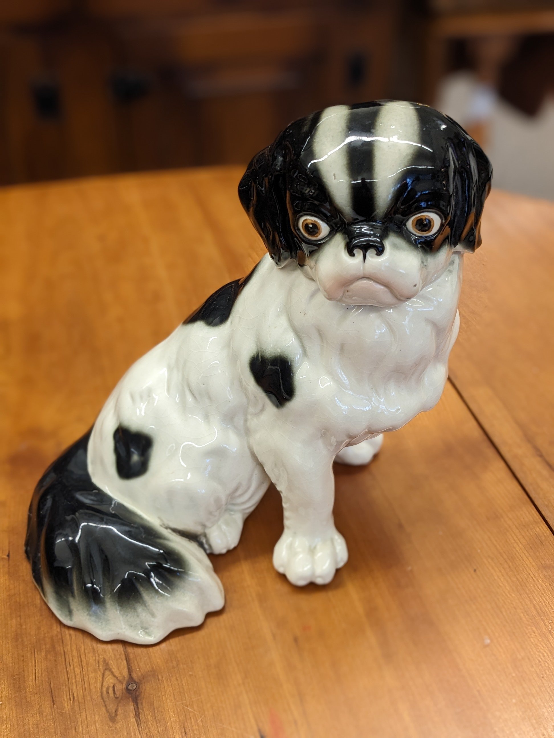 Japanese Chin/Pekinese Ceramic Figure