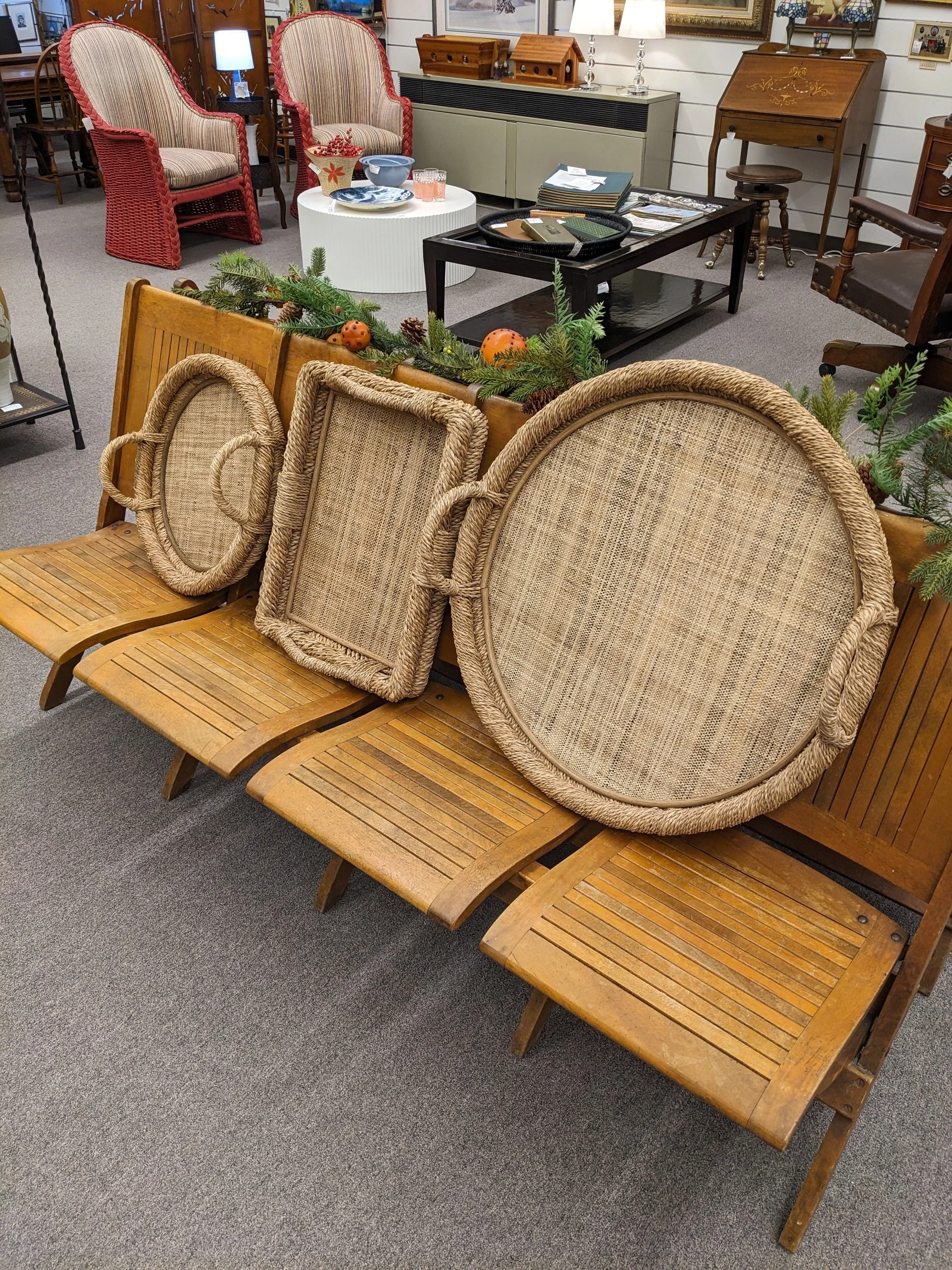3 Piece Natural Seagrass Wall Decor Set