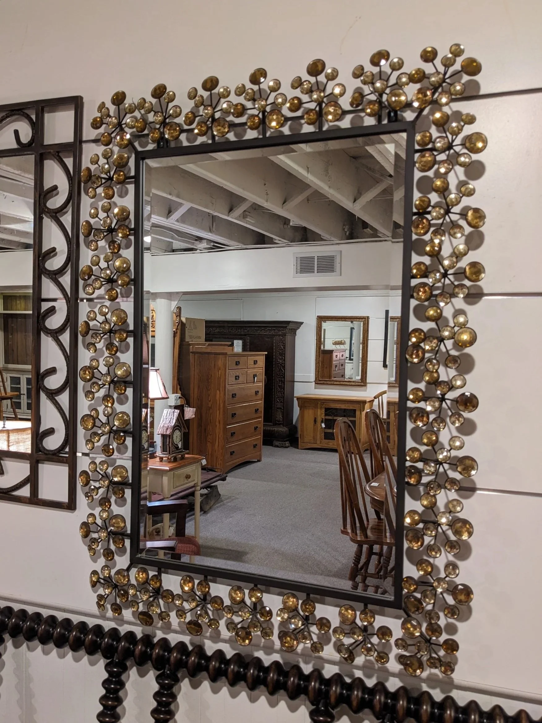 Amber Dazzle Wall Mirror