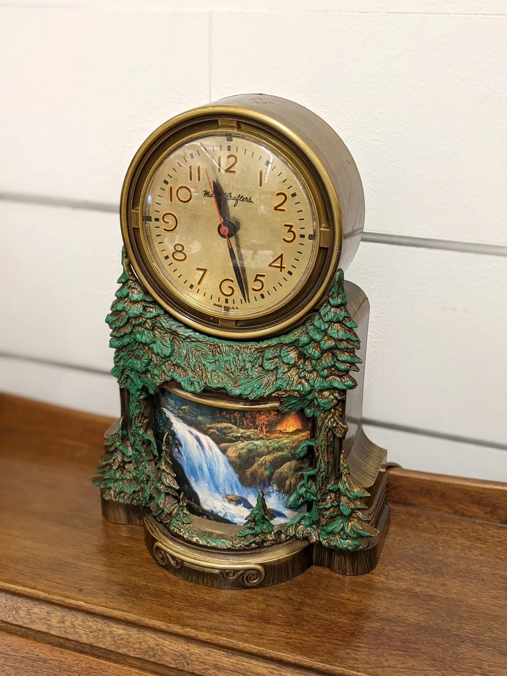 1950s Mastercrafters Waterfall Clock