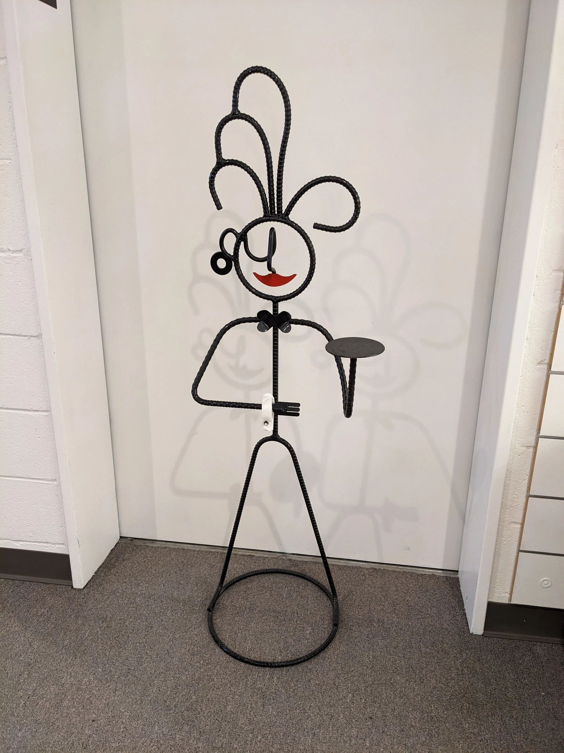 Whimsical Wrought Iron Bathroom Valet