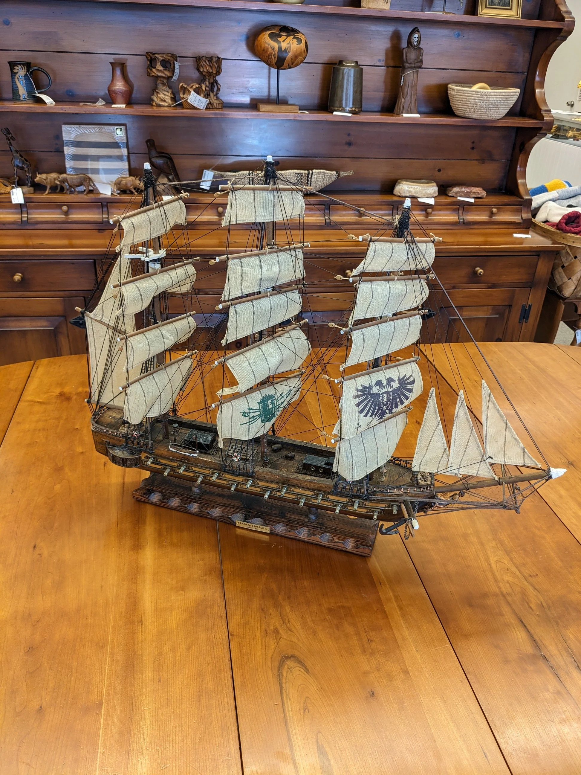 Vintage Fragata Espanola Model Warship