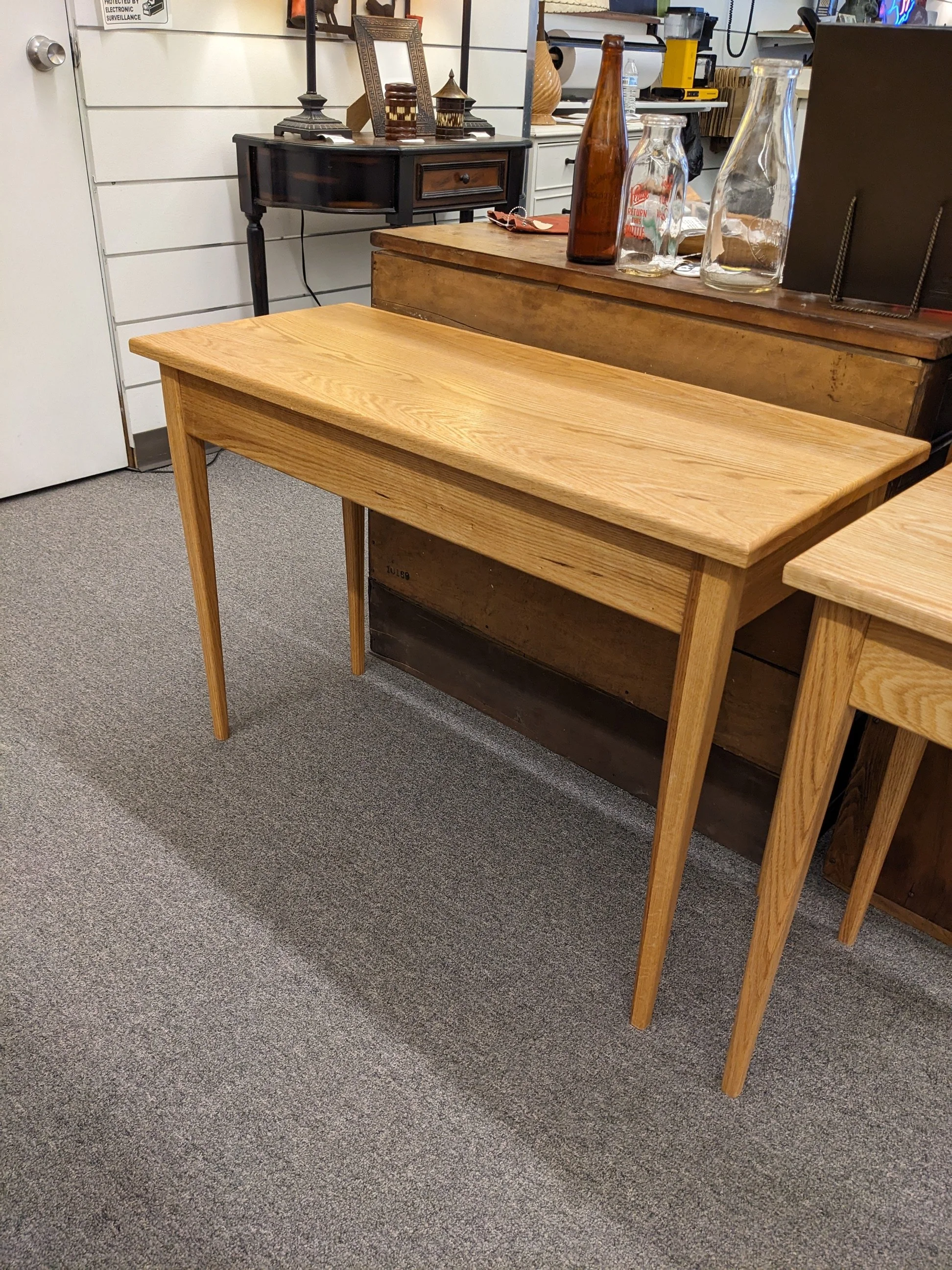 NEW Handcrafted Red Oak Console Table