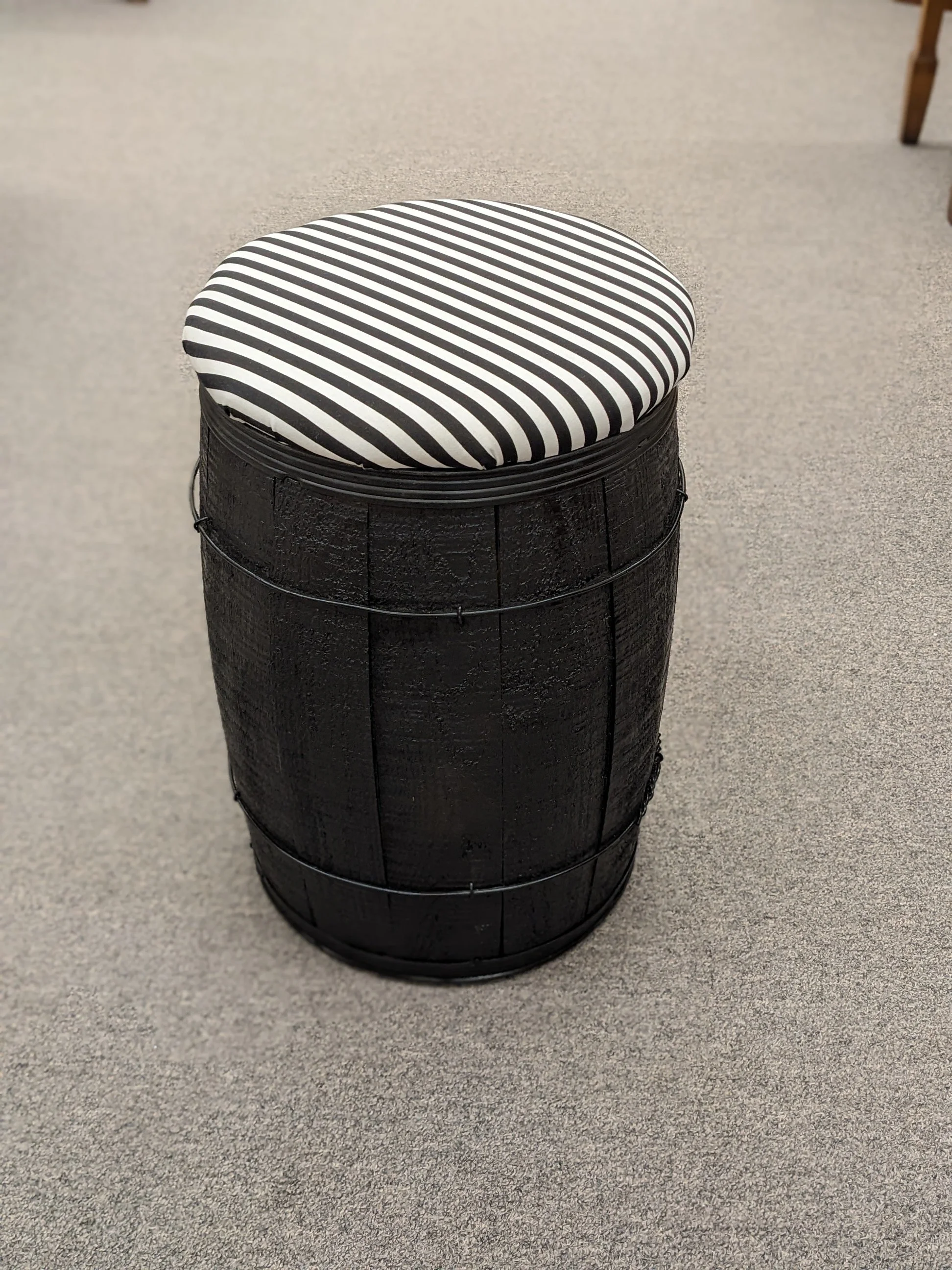 Upcycled Barrel Stool