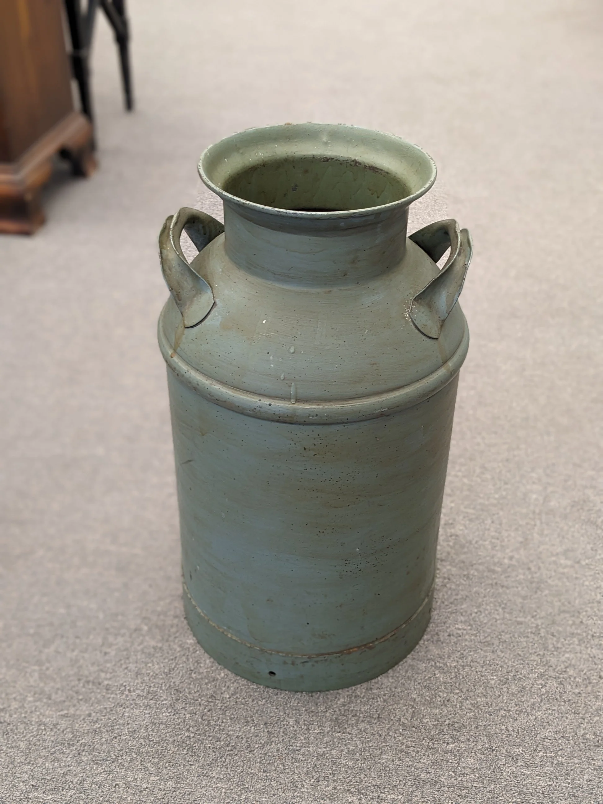 Vintage Green Milk/Dairy Can