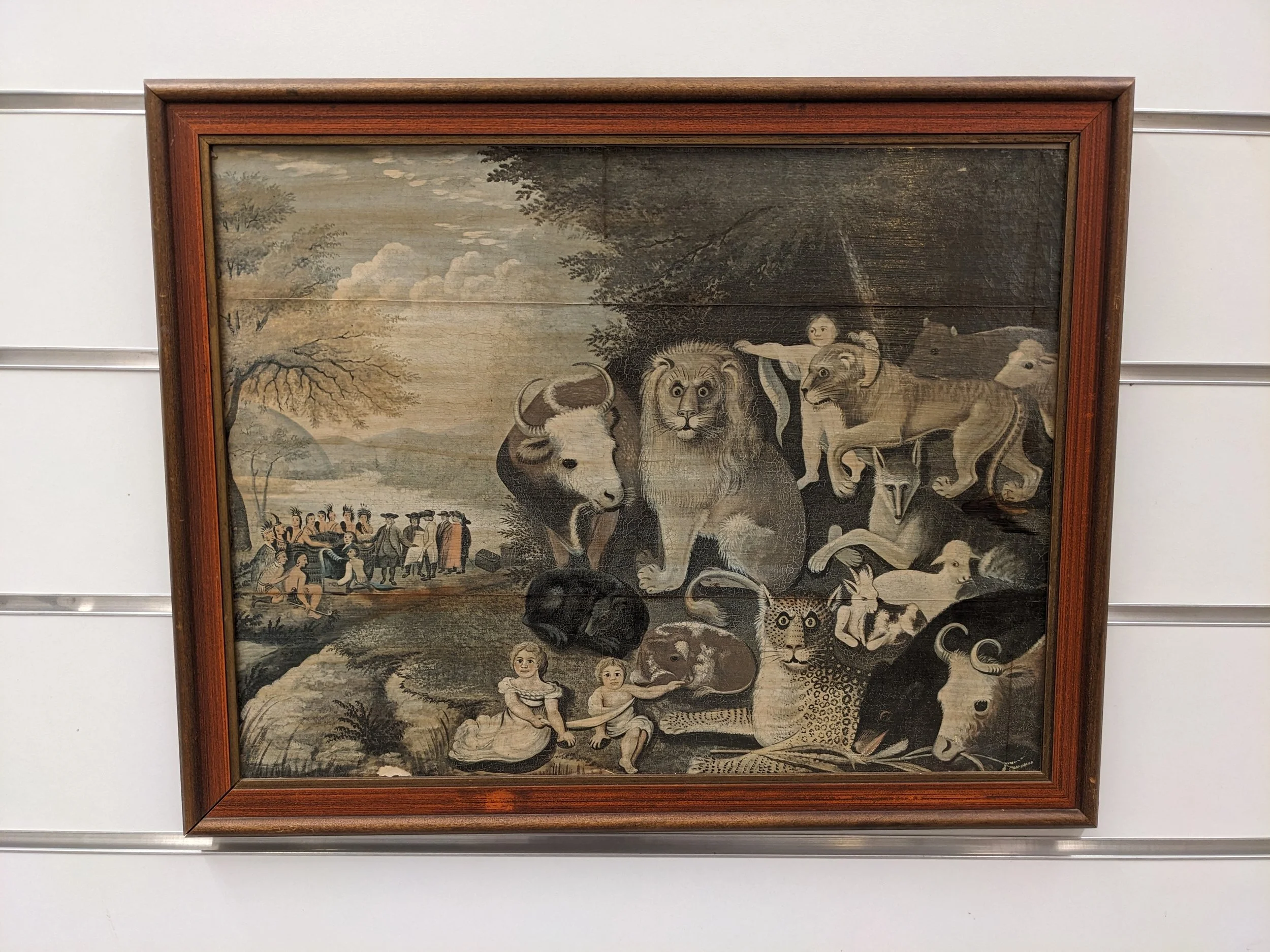 Vintage E. Hicks "Peaceable Kingdom" Print