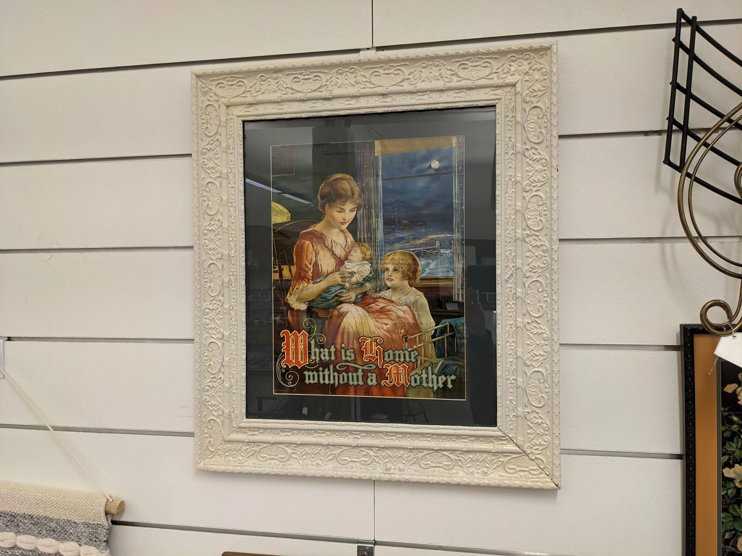 Victorian Chromolithograph Mother Print