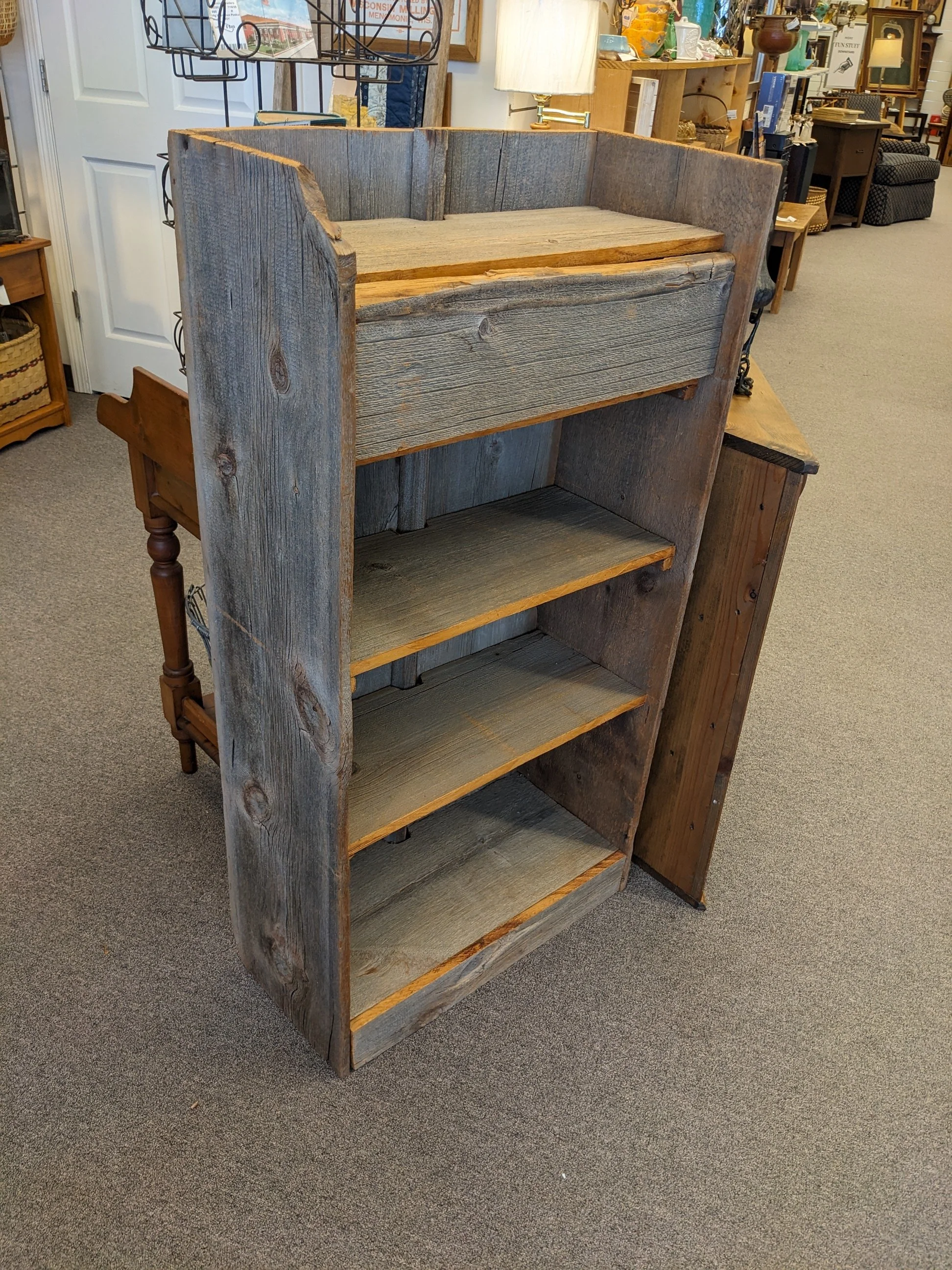 Reclaimed Barnwood Bookcase