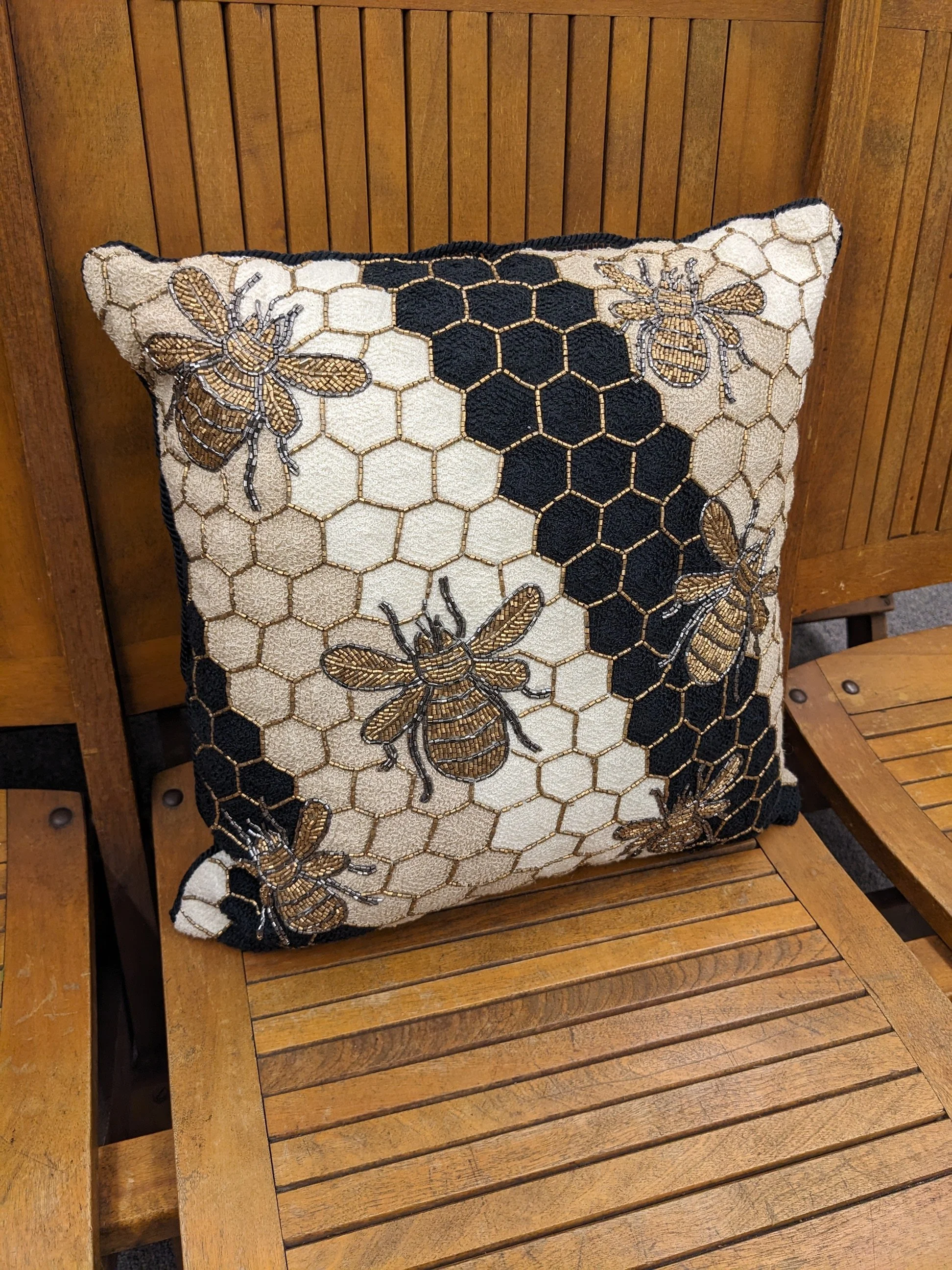 MacKenzie-Childs Beekeeper Pillow