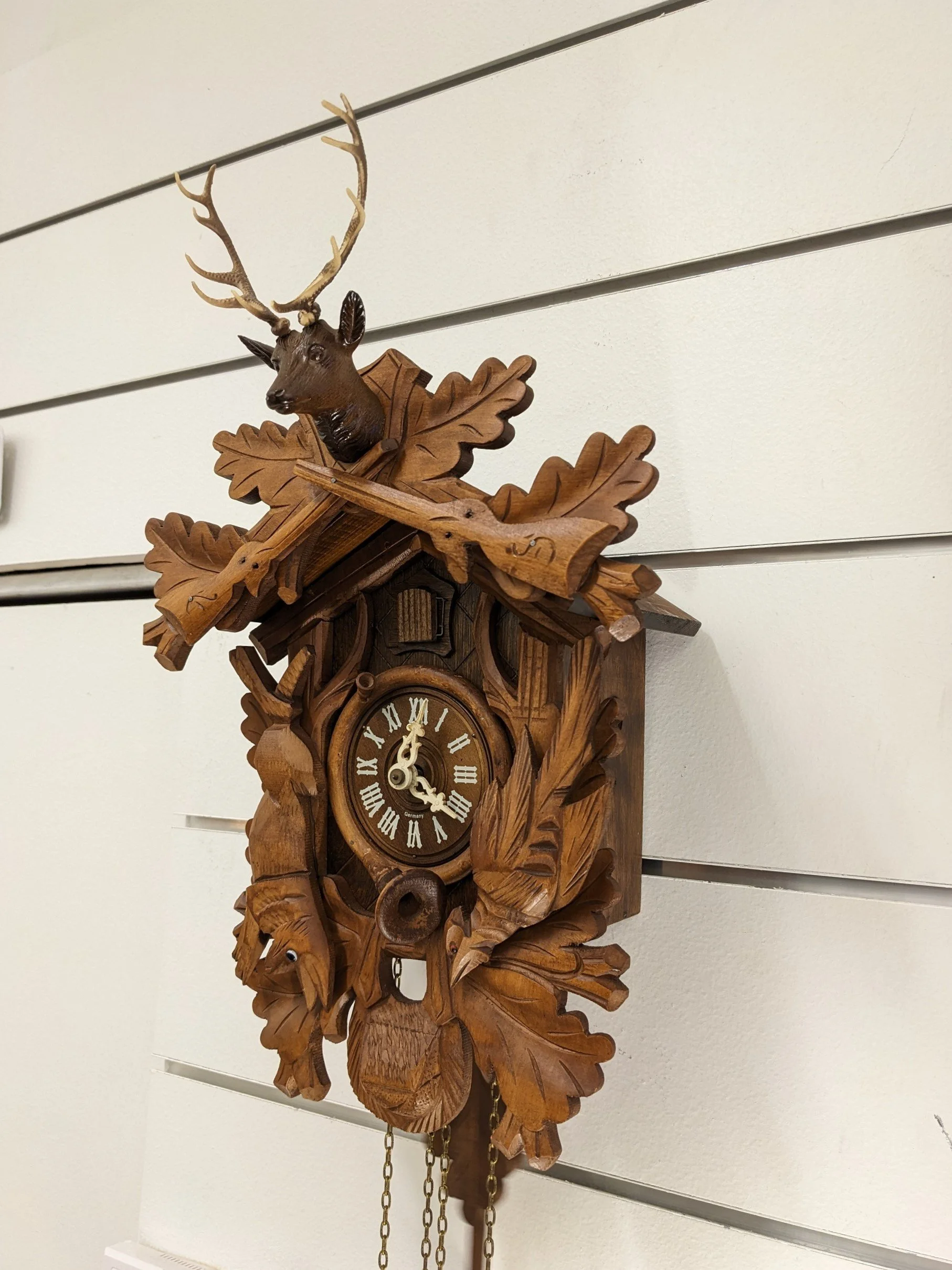 Black Forest German Hunter's Cuckoo Clock
