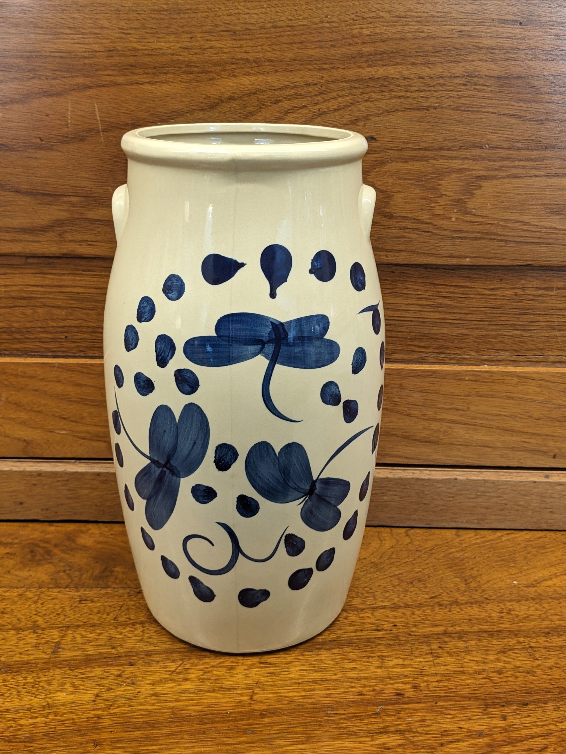 Dragonfly Stoneware Vase