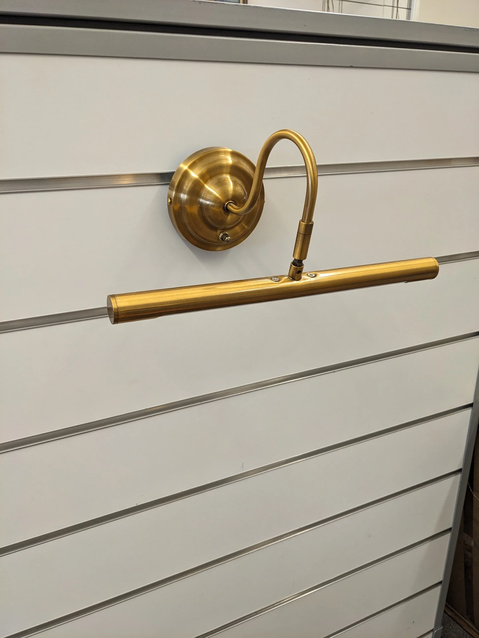 West Elm Brass Gallery Picture Light