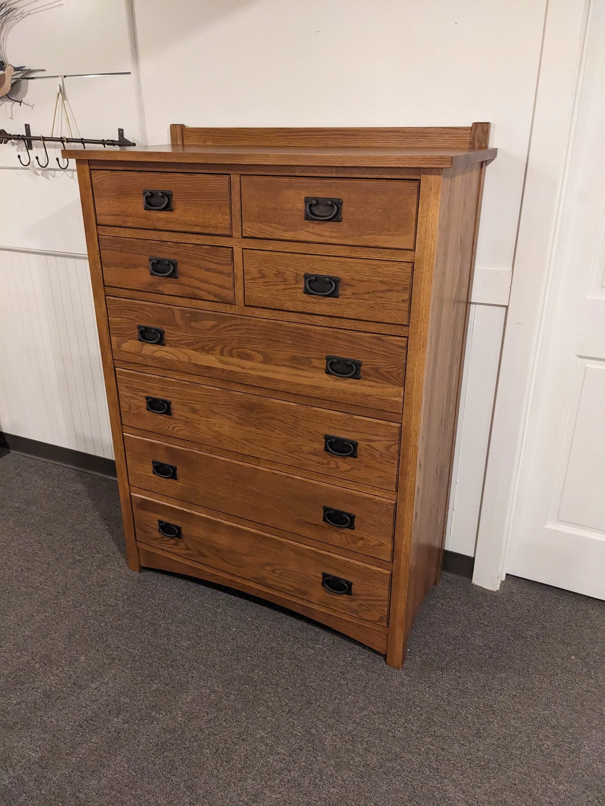 Mission Oak Highboy Dresser