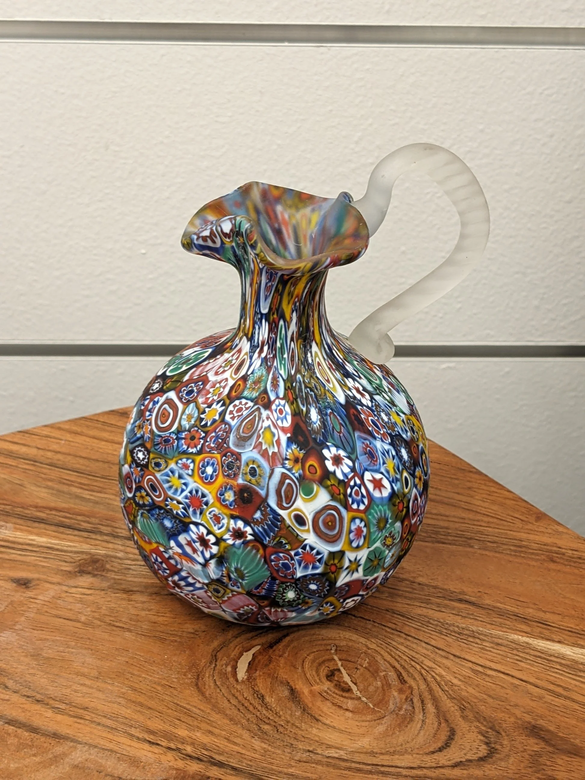 Millefiori Pitcher/Cruet