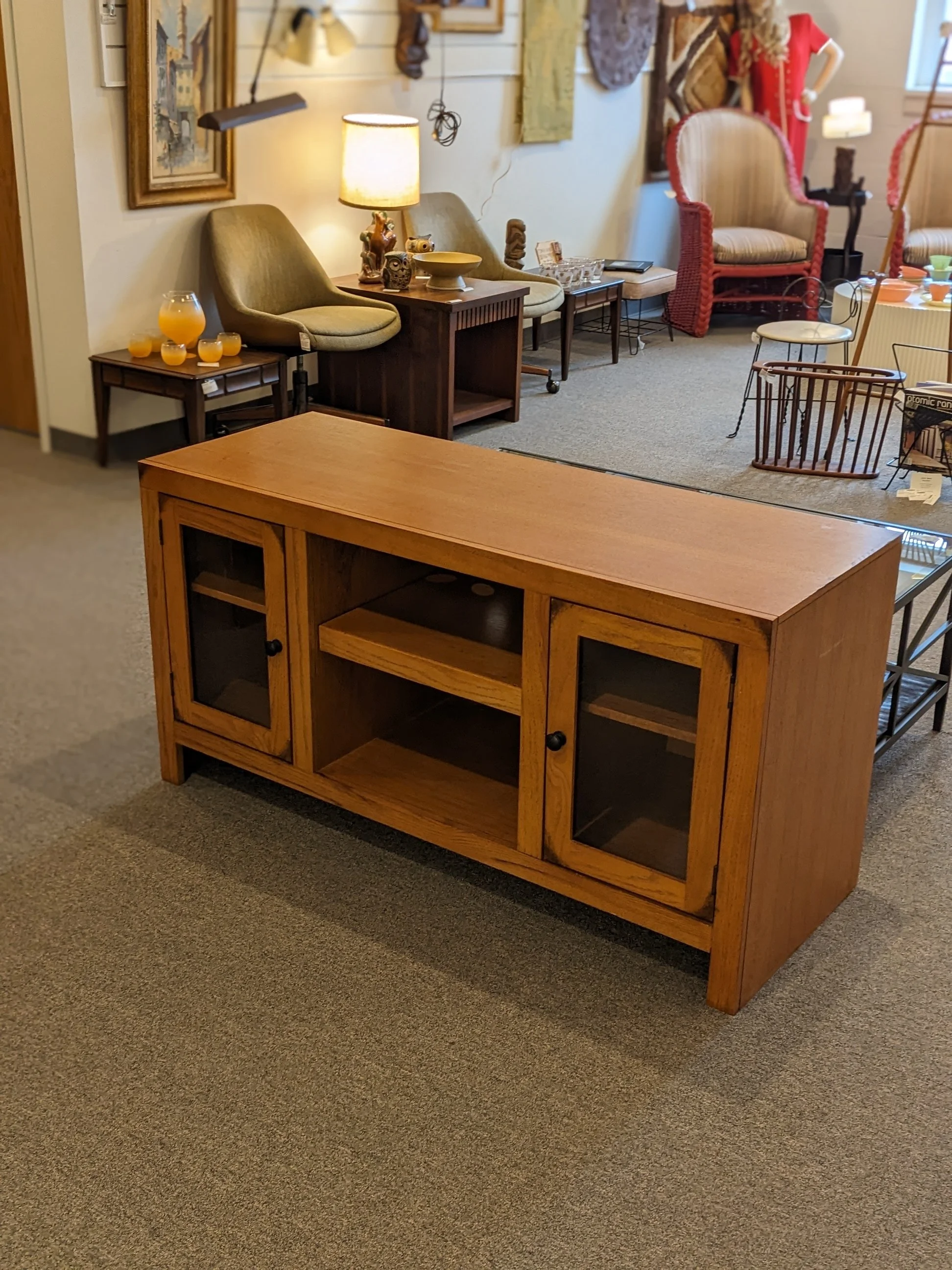 52” Oak Media Console by Whalen