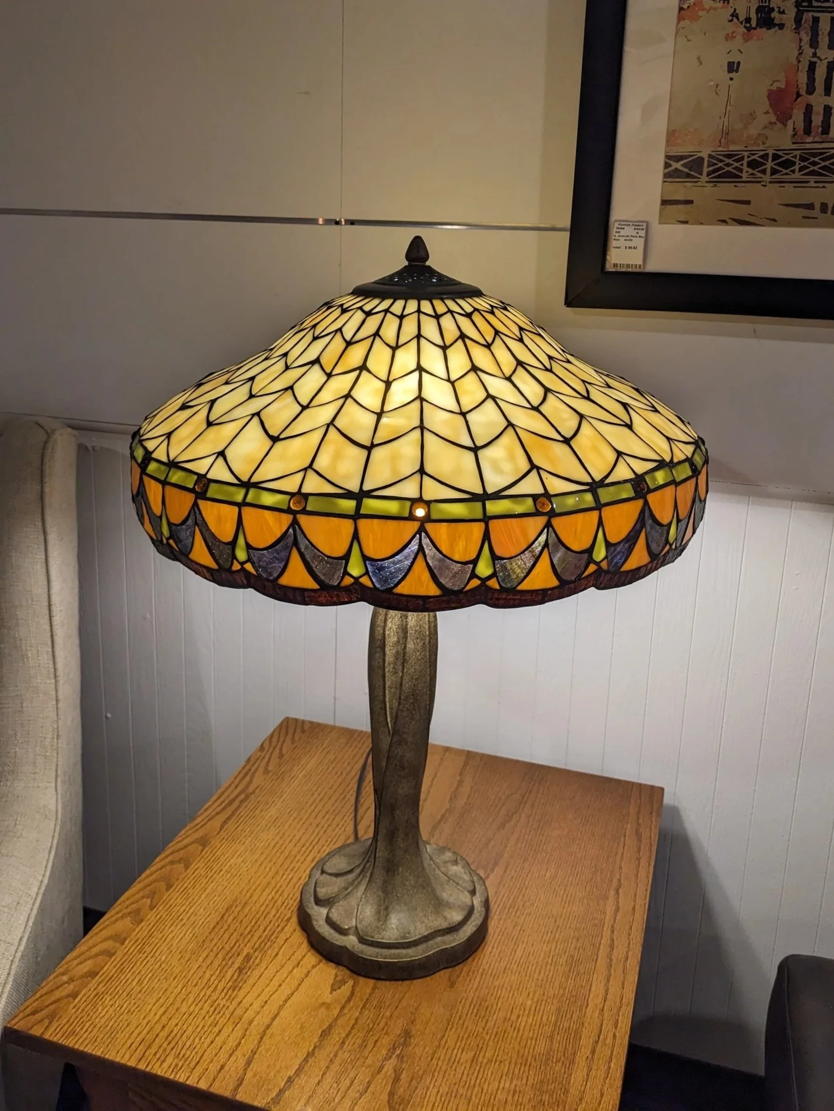 "Timeless Serenity" Stained Glass Lamp
