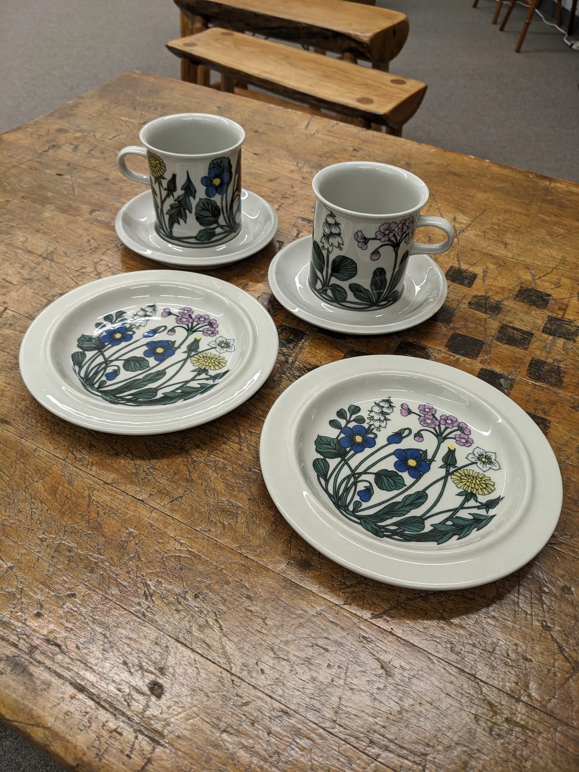 Arabia Finland "Flora" Coffee Set