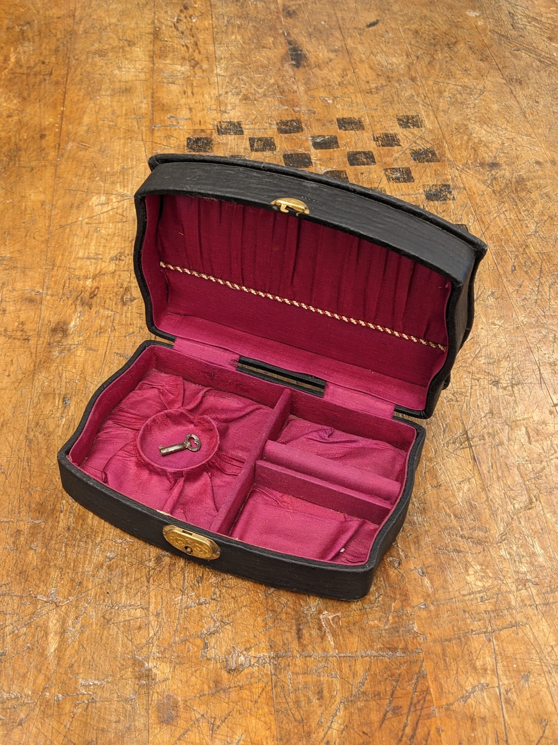 Antique Edwardian Watch &amp; Jewelry Box