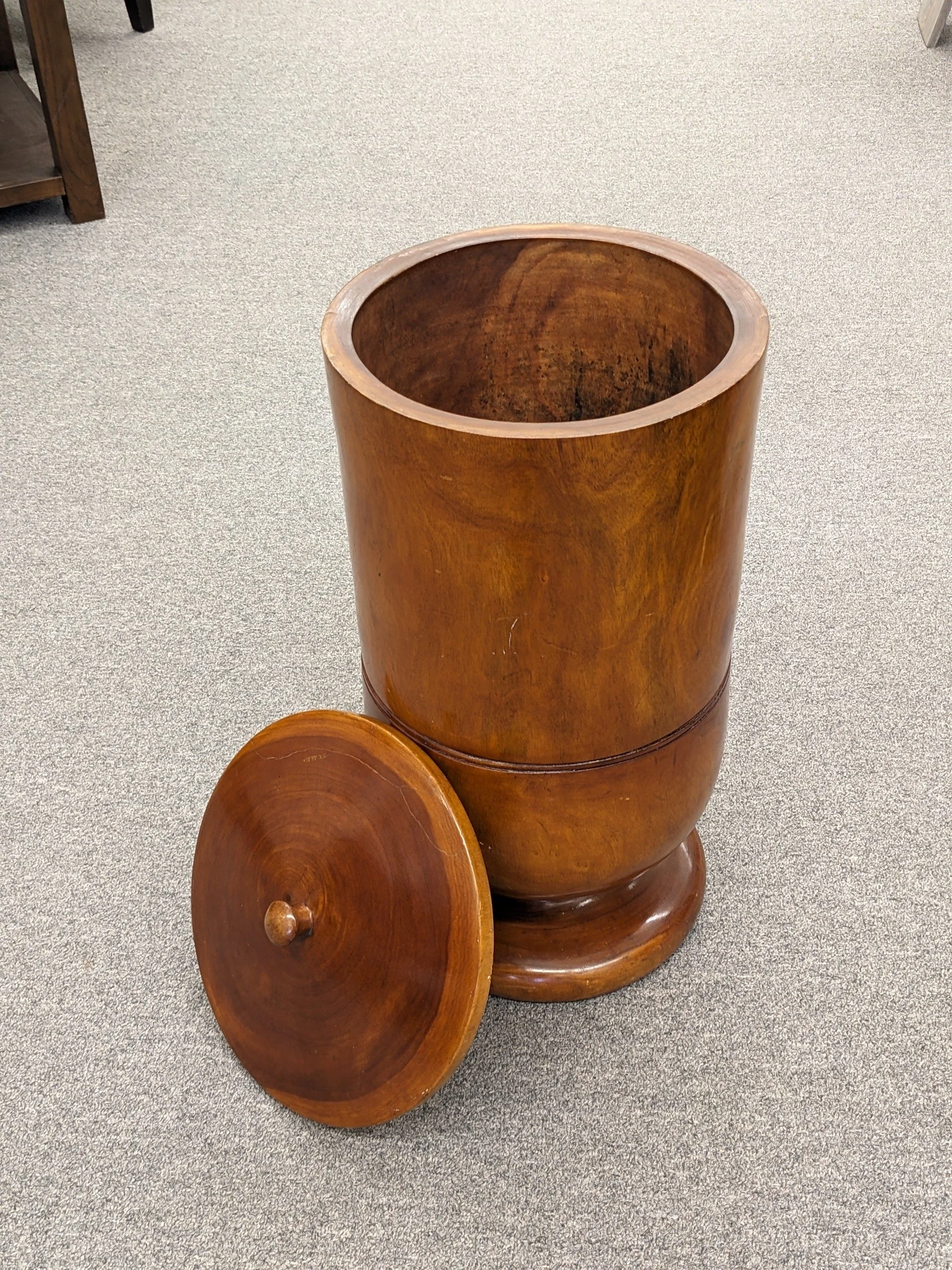 Turned Wood Floor Planter