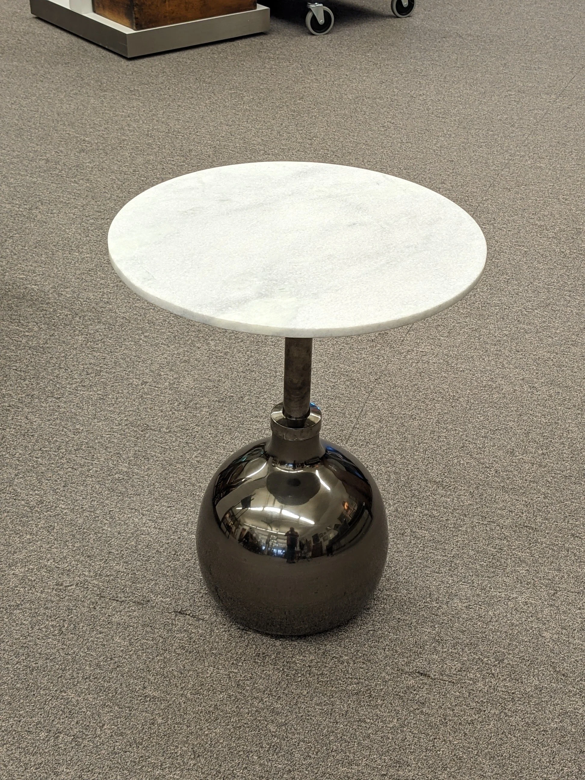 Modern Marble Orb Accent Table
