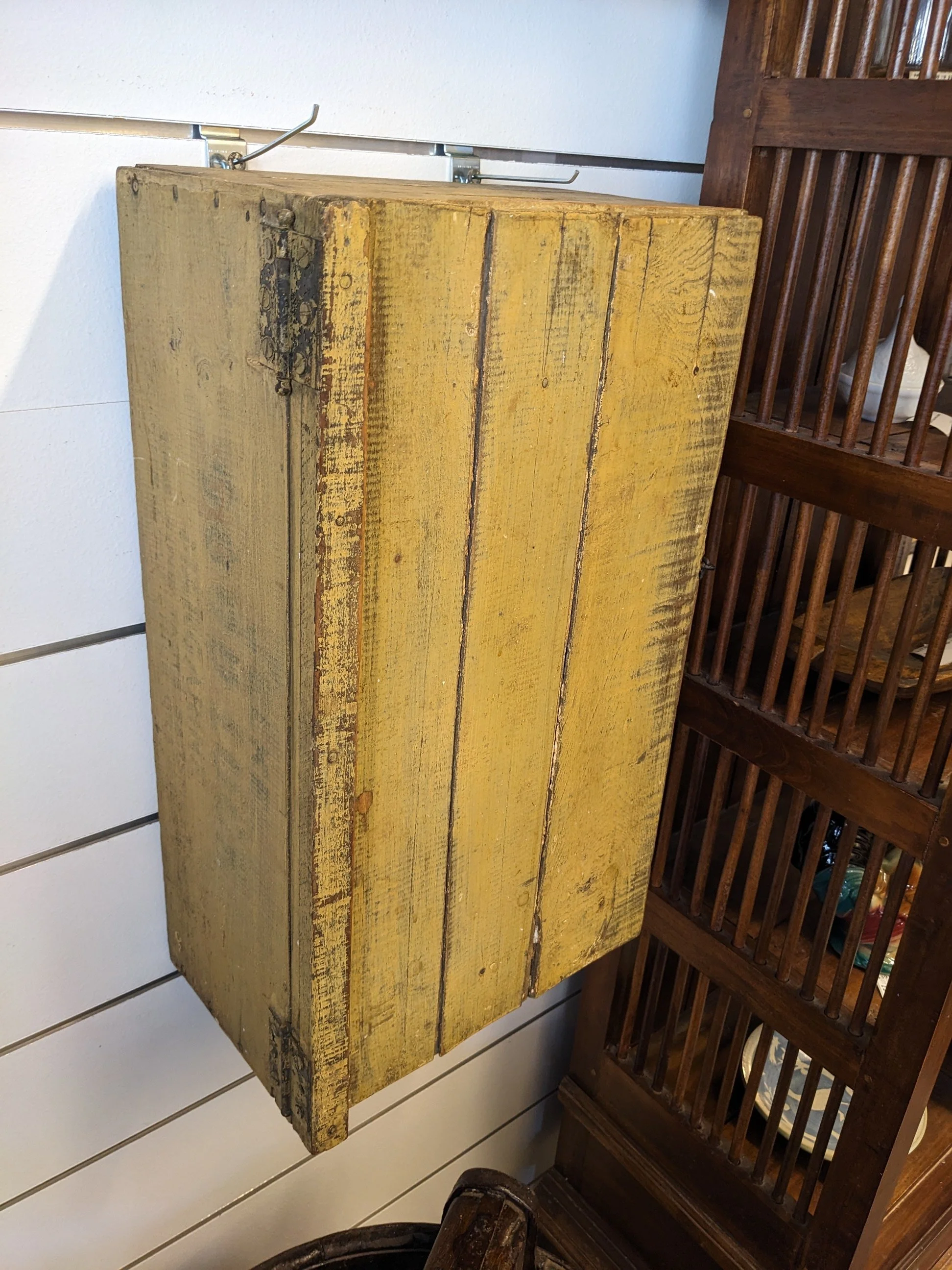 Vintage Repurposed Crate Wall Organizer