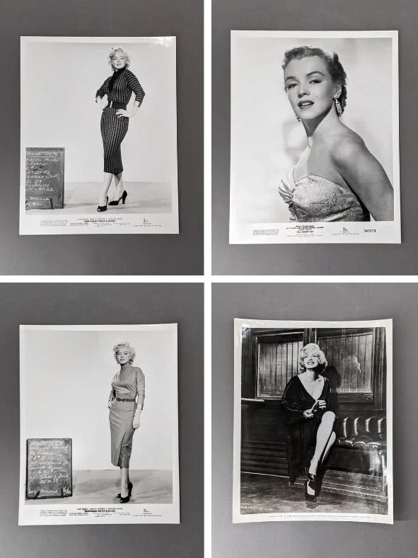 Marilyn Monroe 1950s Still B&amp;W Photos