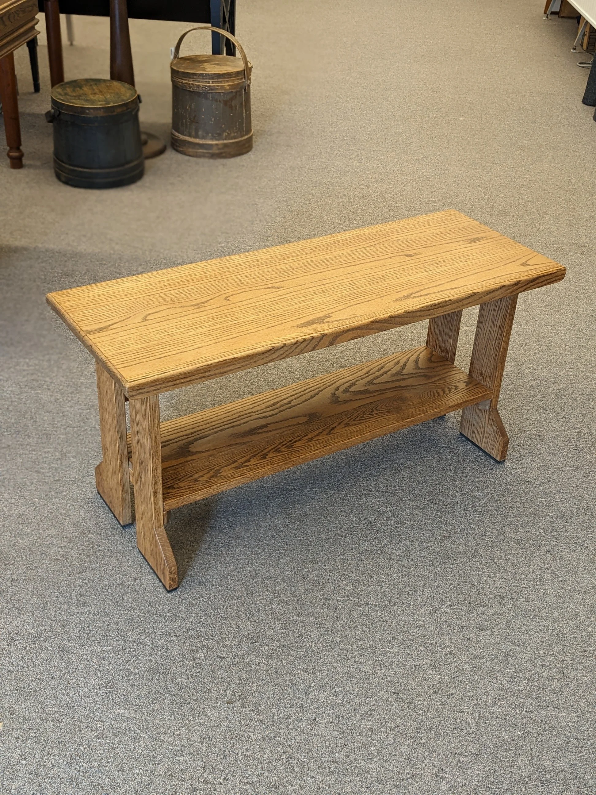 Solid Oak 3ft Bench