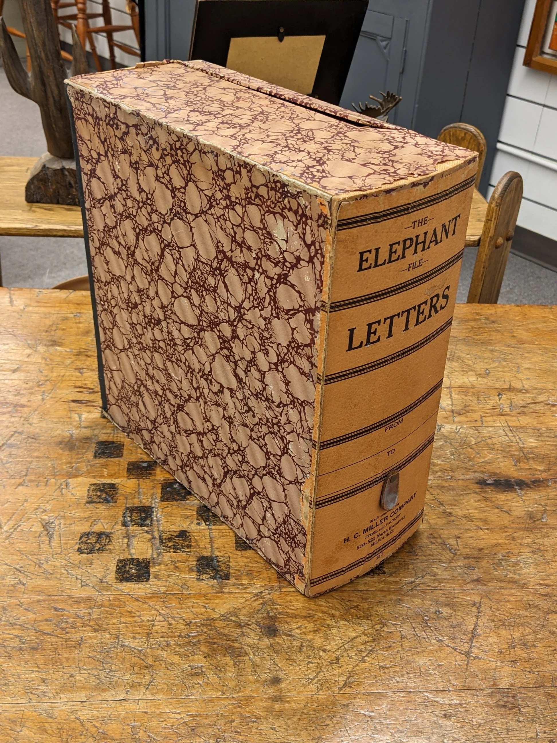 Antique Milwaukee “The Elephant File” Box