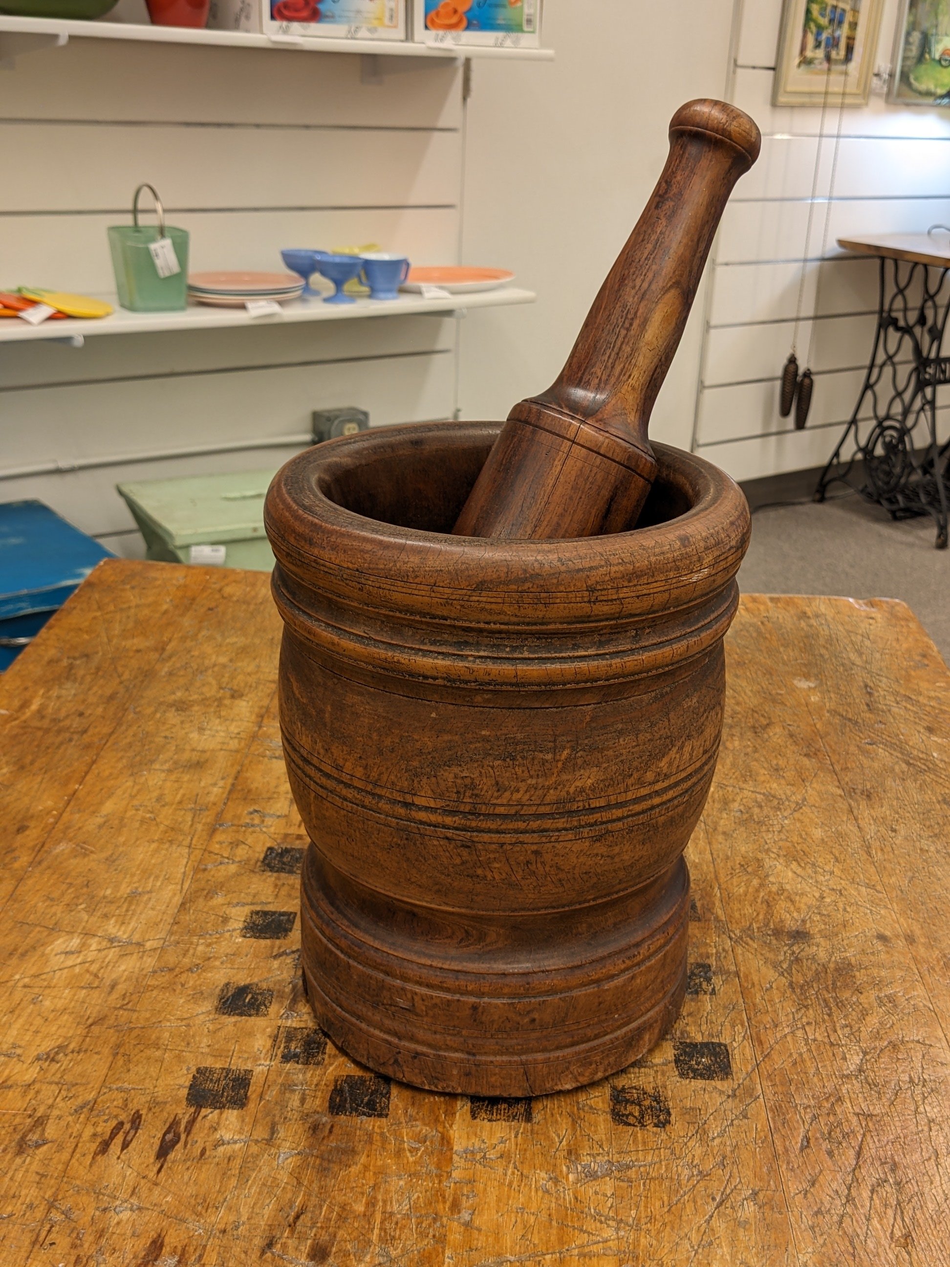 Primitive Large Mortar &amp; Pestle