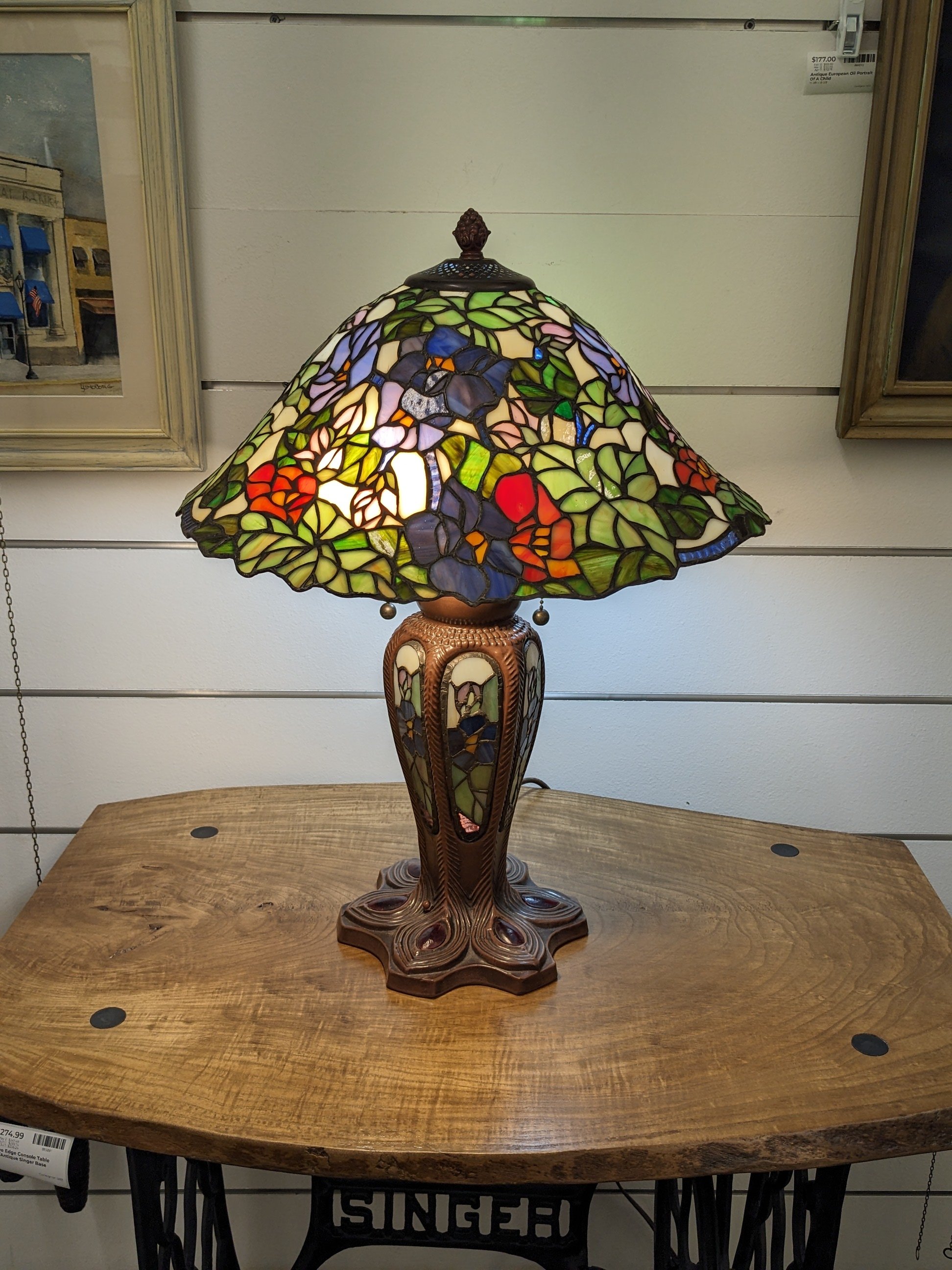 Tiffany-Style Stained Glass Lamp