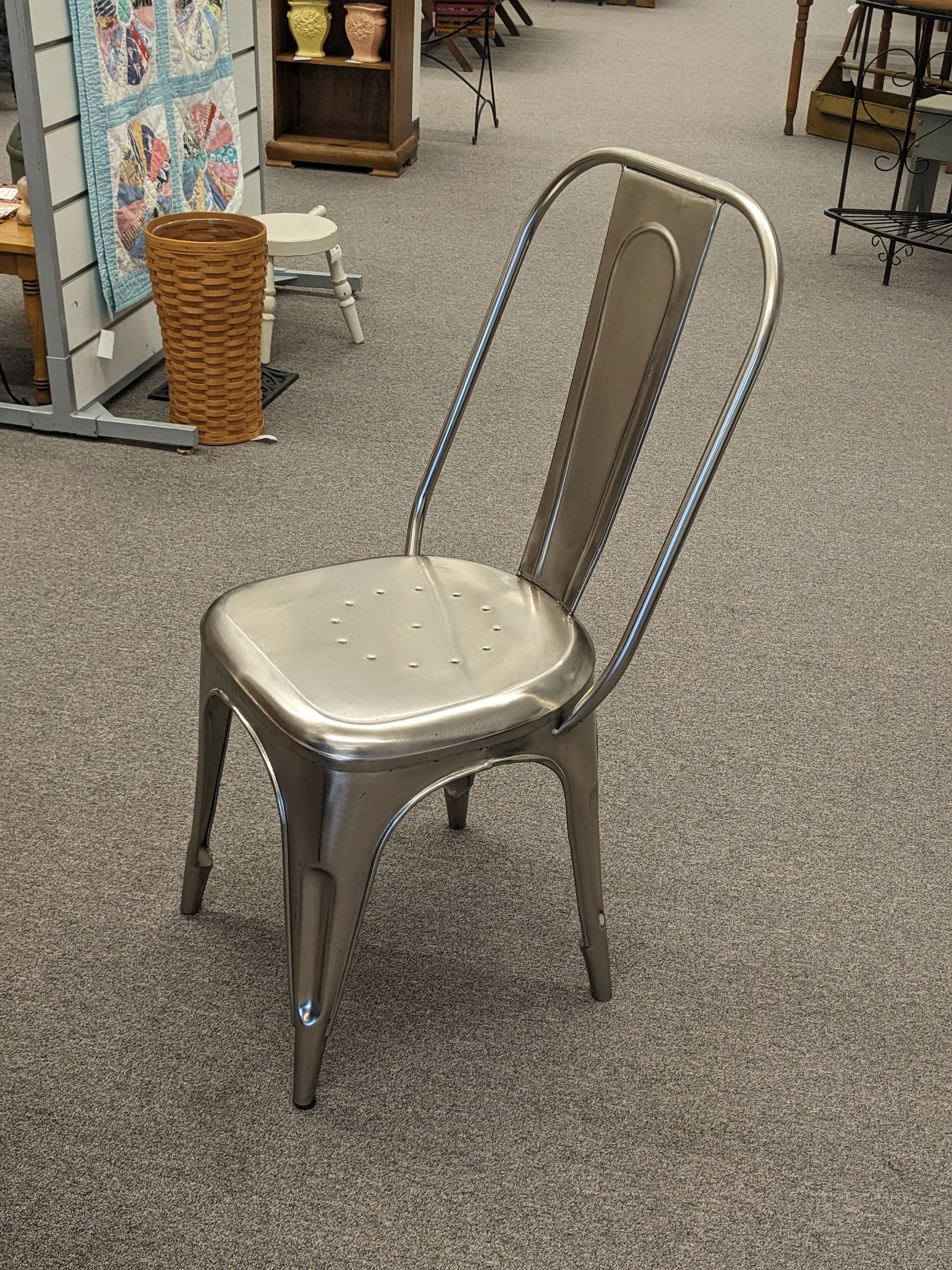 Restoration Hardware Industrial Steel Chair
