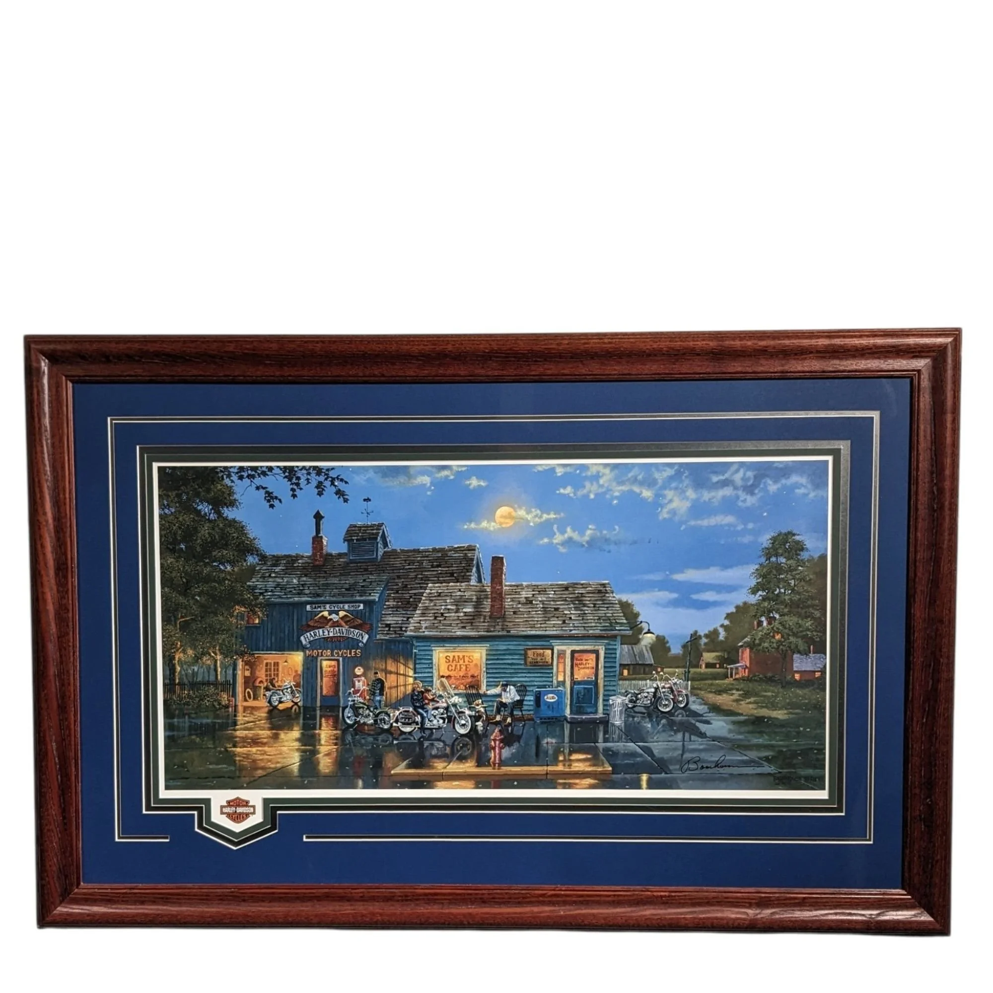 Harley Davidson "Sam's Place" Print