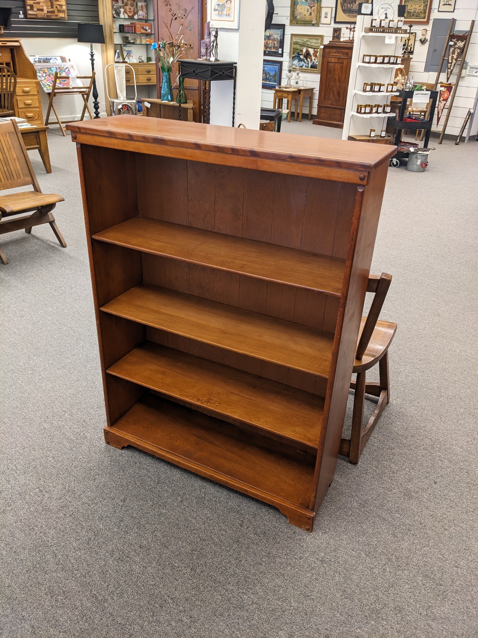 Vintage Narrow Bookcase