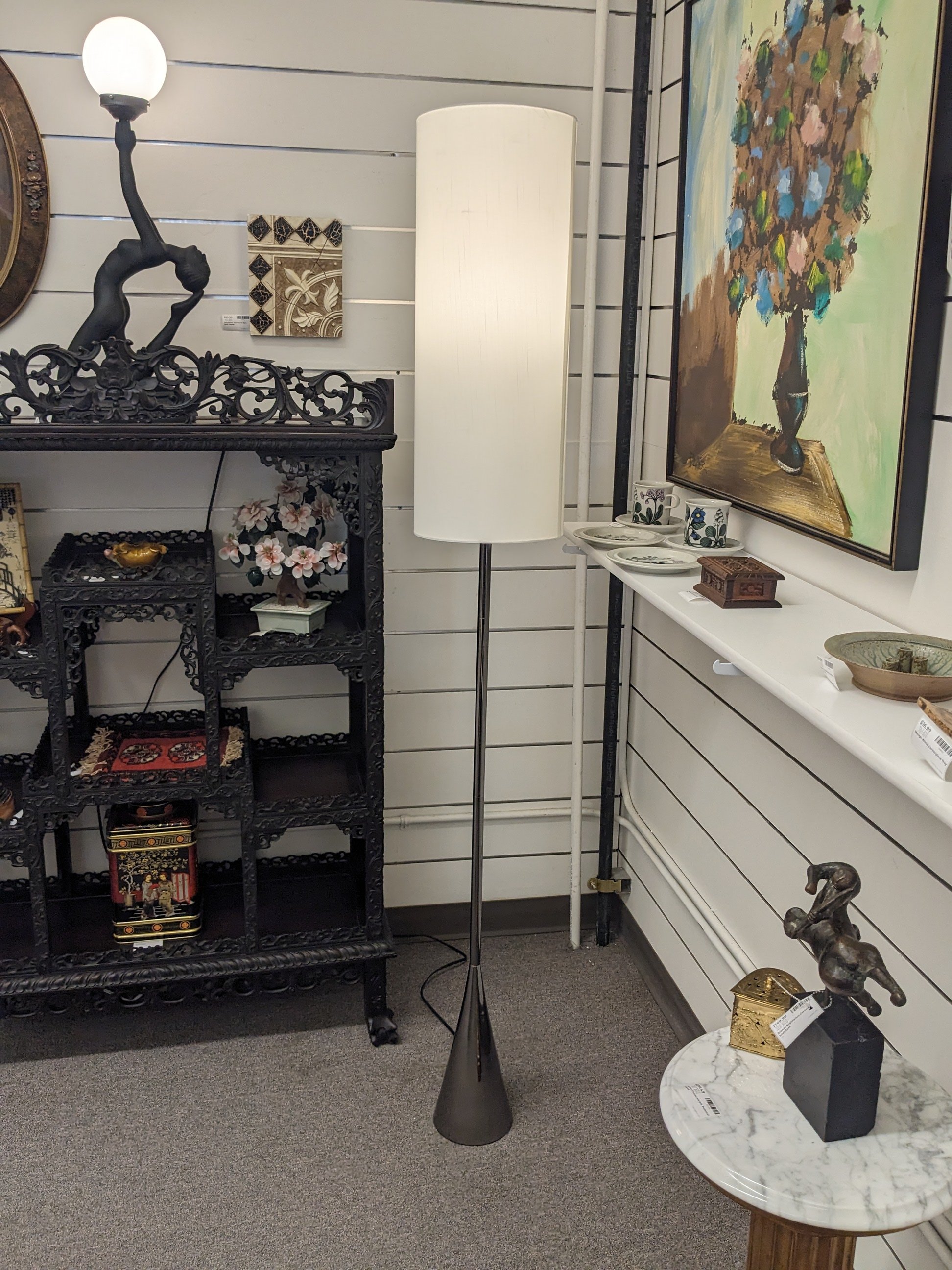 Black Nickel Touch Floor Lamp