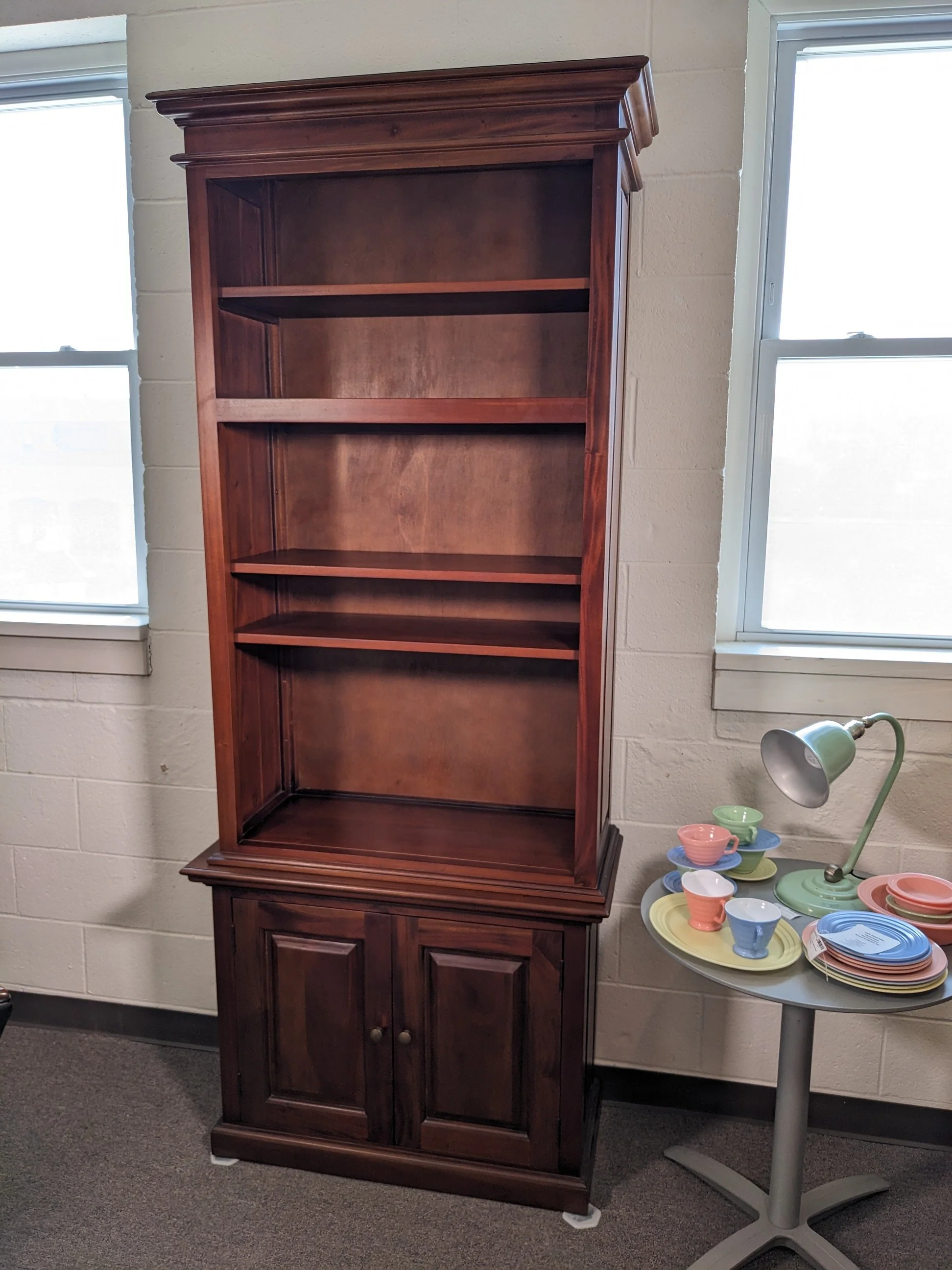 Classic Mahogany Library Bookcase
