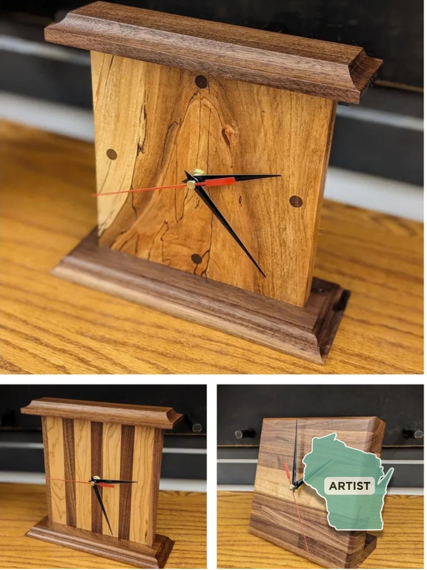 Handcrafted Wood Clocks