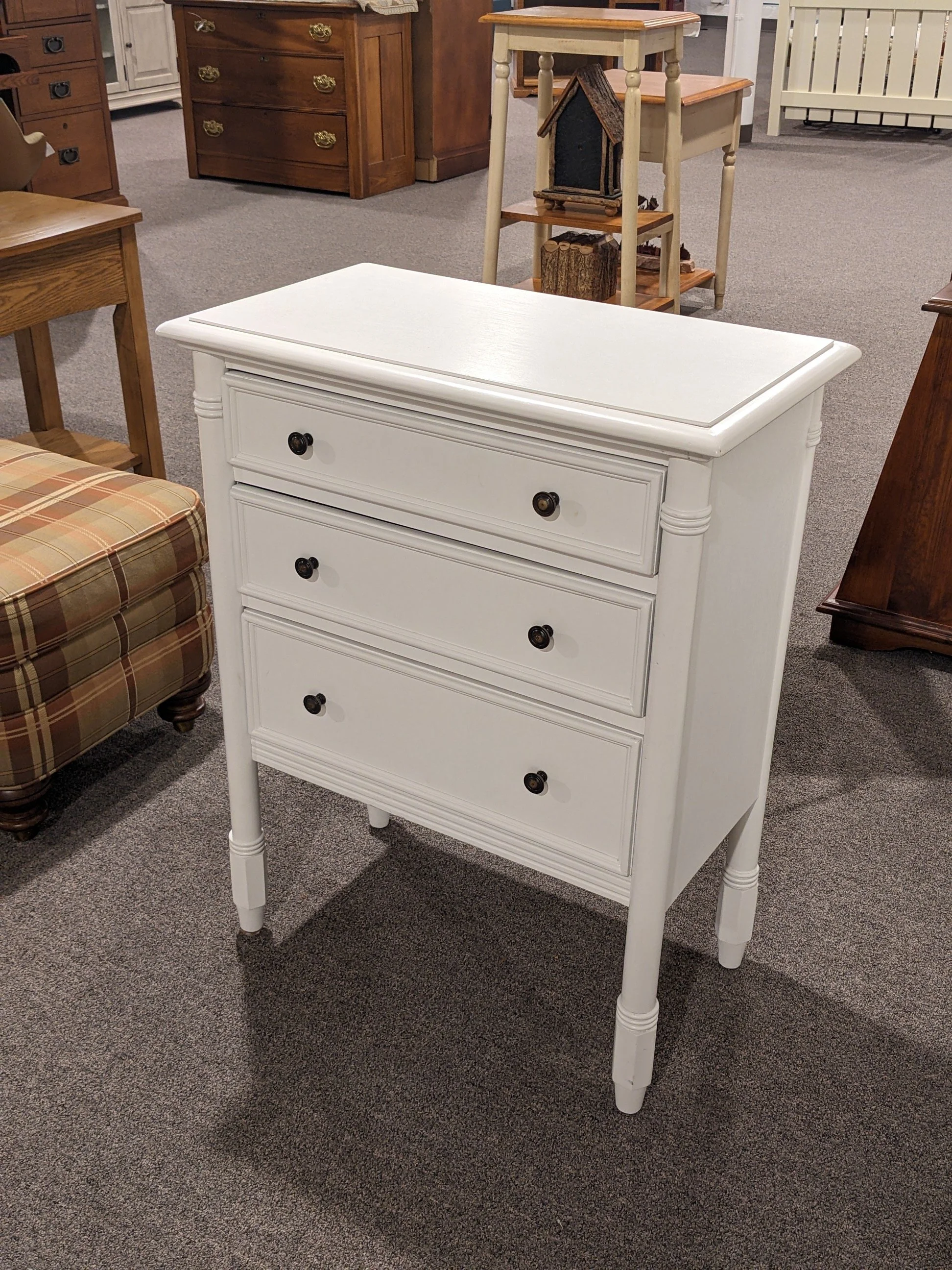 Grandin Road White Dresser/End Table