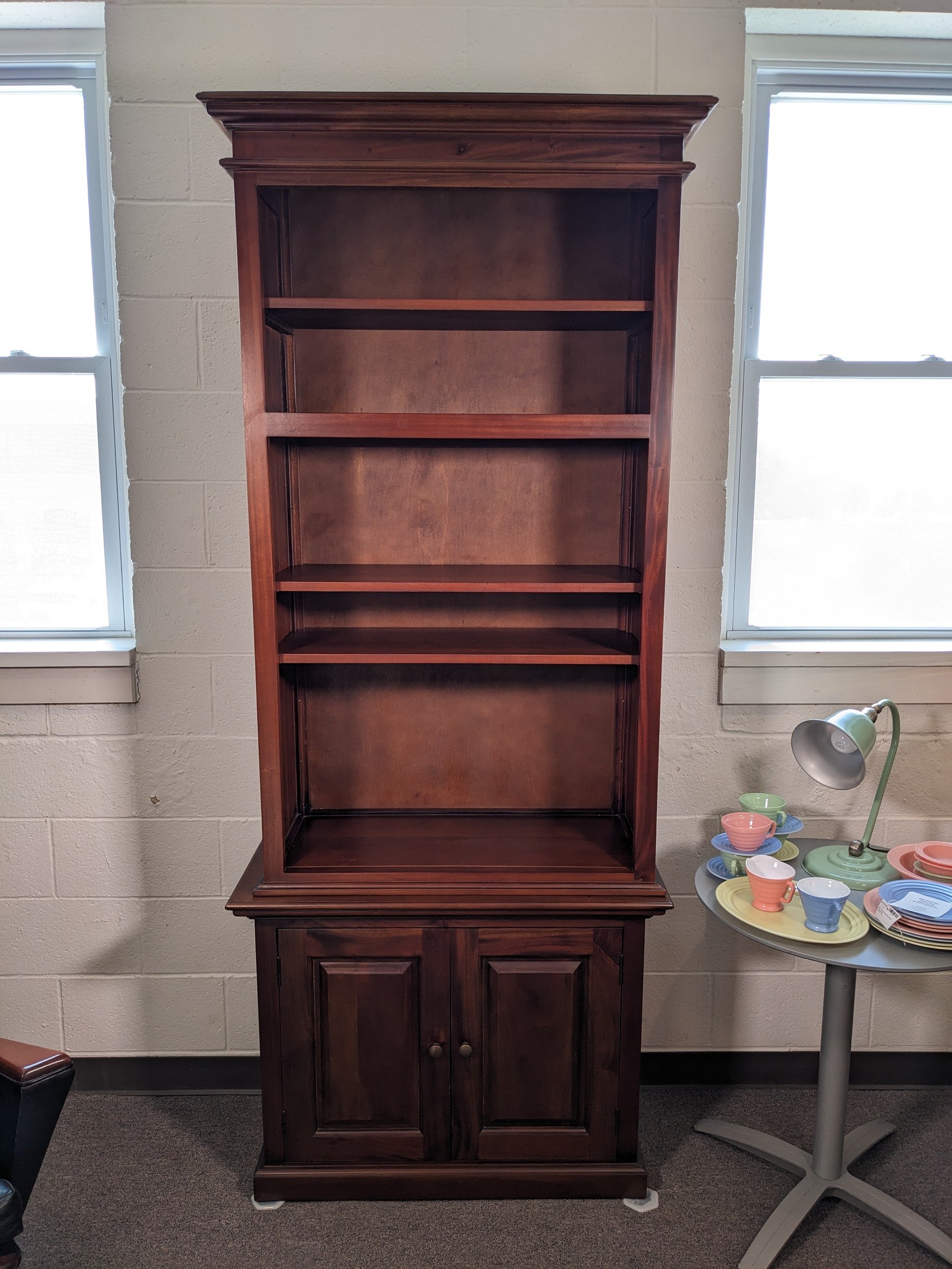 Classic Mahogany Library Bookcase