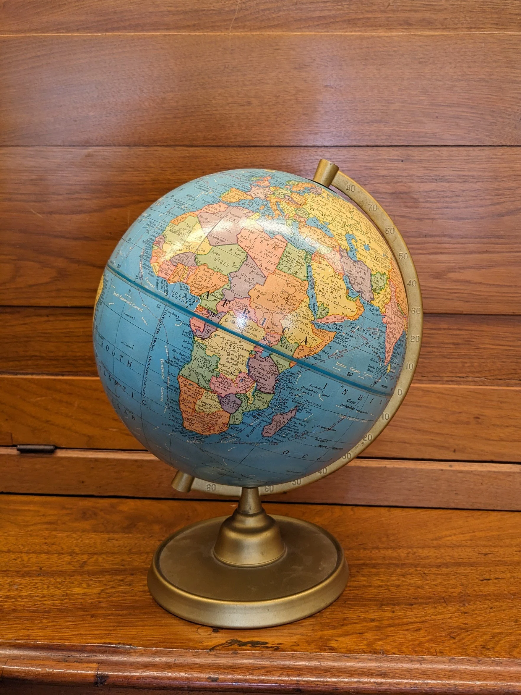 MCM 1960s 9" Cram's Terrestrial Globe