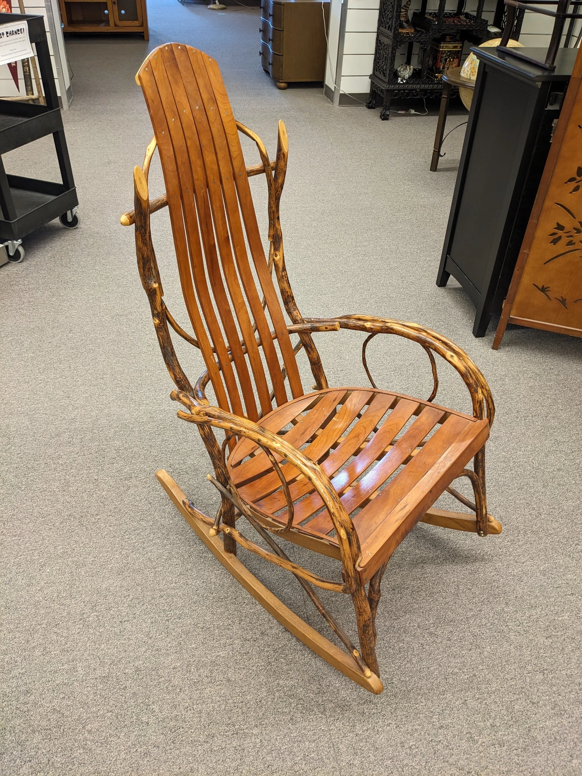 Signed Amish Hickory Rocker