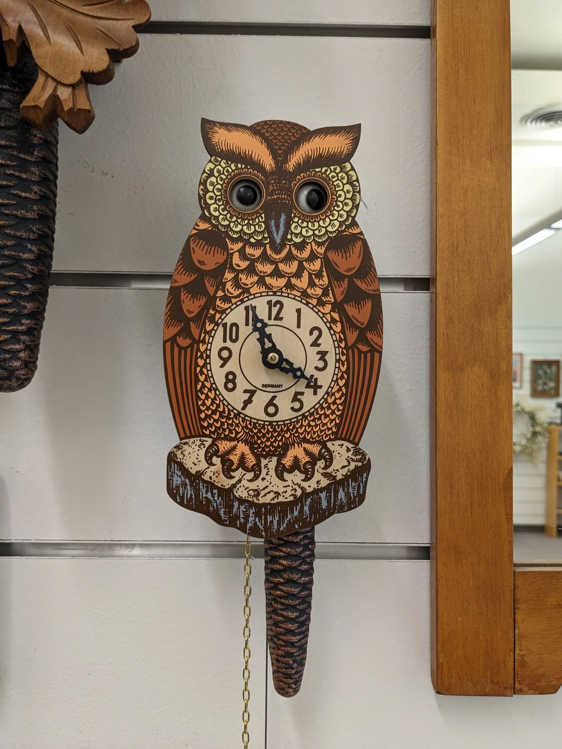 NEW! German Animated Owl Cuckoo Clock