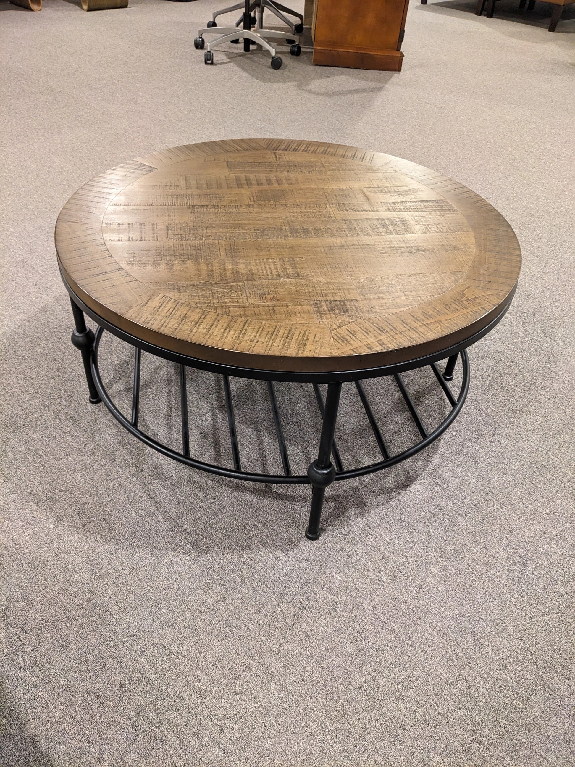 Rustic Round Coffee Table